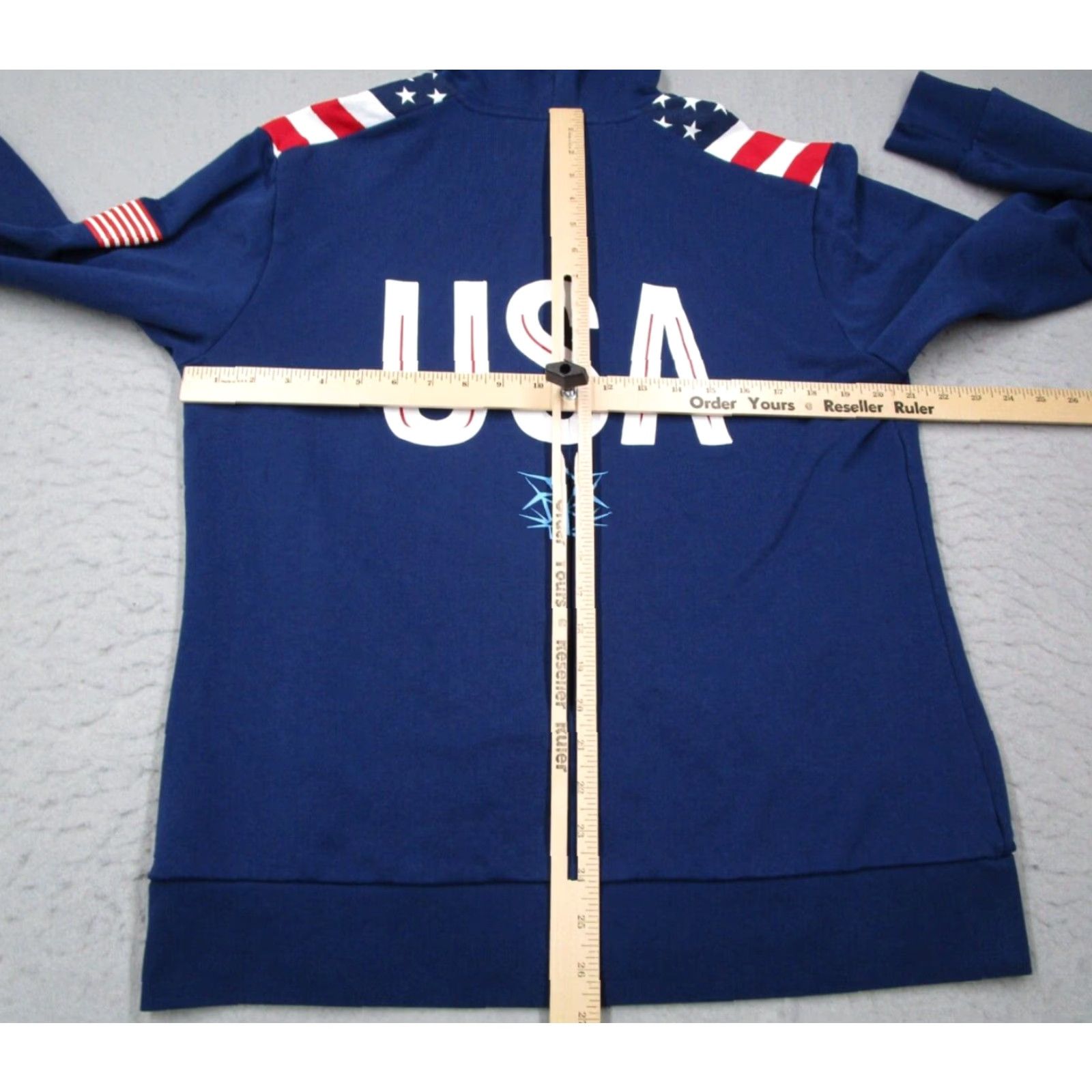 Vintage Arena USA Swimming Hoodie Mens Medium Blue Full Zip Cotton Jacket Size US M / EU 48-50 / 2 - 5 Thumbnail
