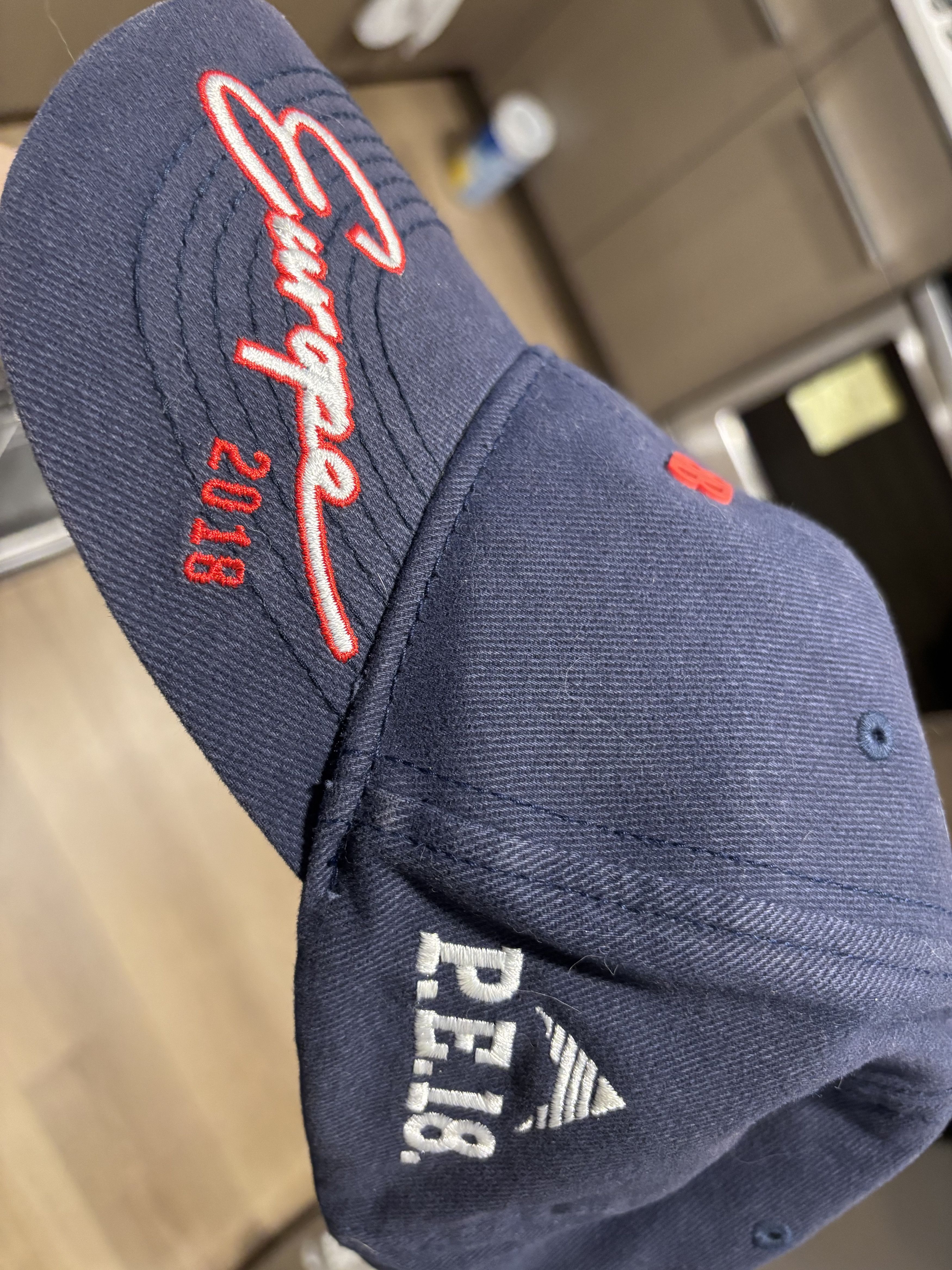 Balenciaga Navy Balenciaga Baseball Hat Size ONE SIZE - 3 Thumbnail