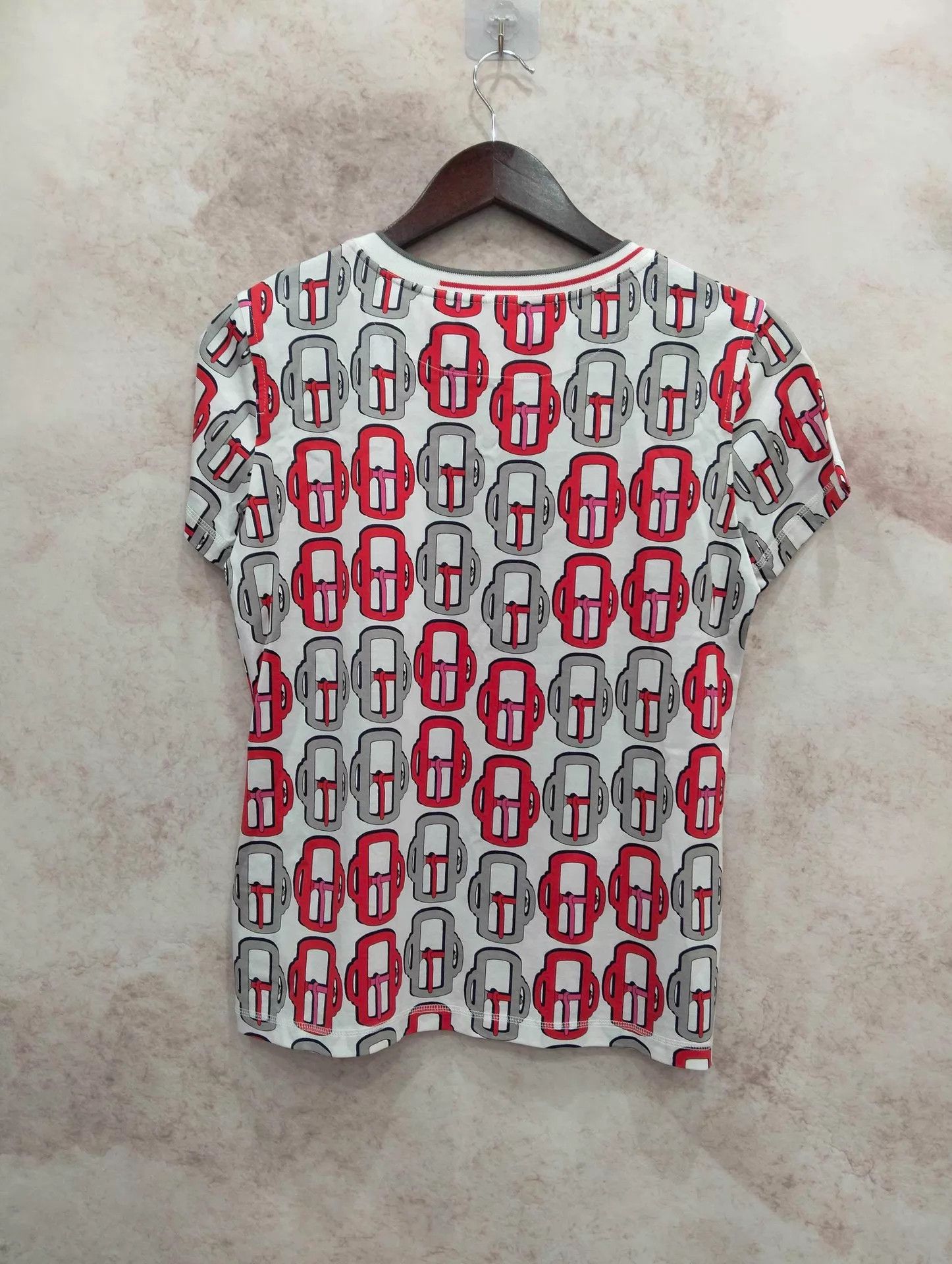 Hermes HERMES crewneck all-over printed T-shirt 38 99 New Size S / US 4 / IT 40 - 2 Thumbnail