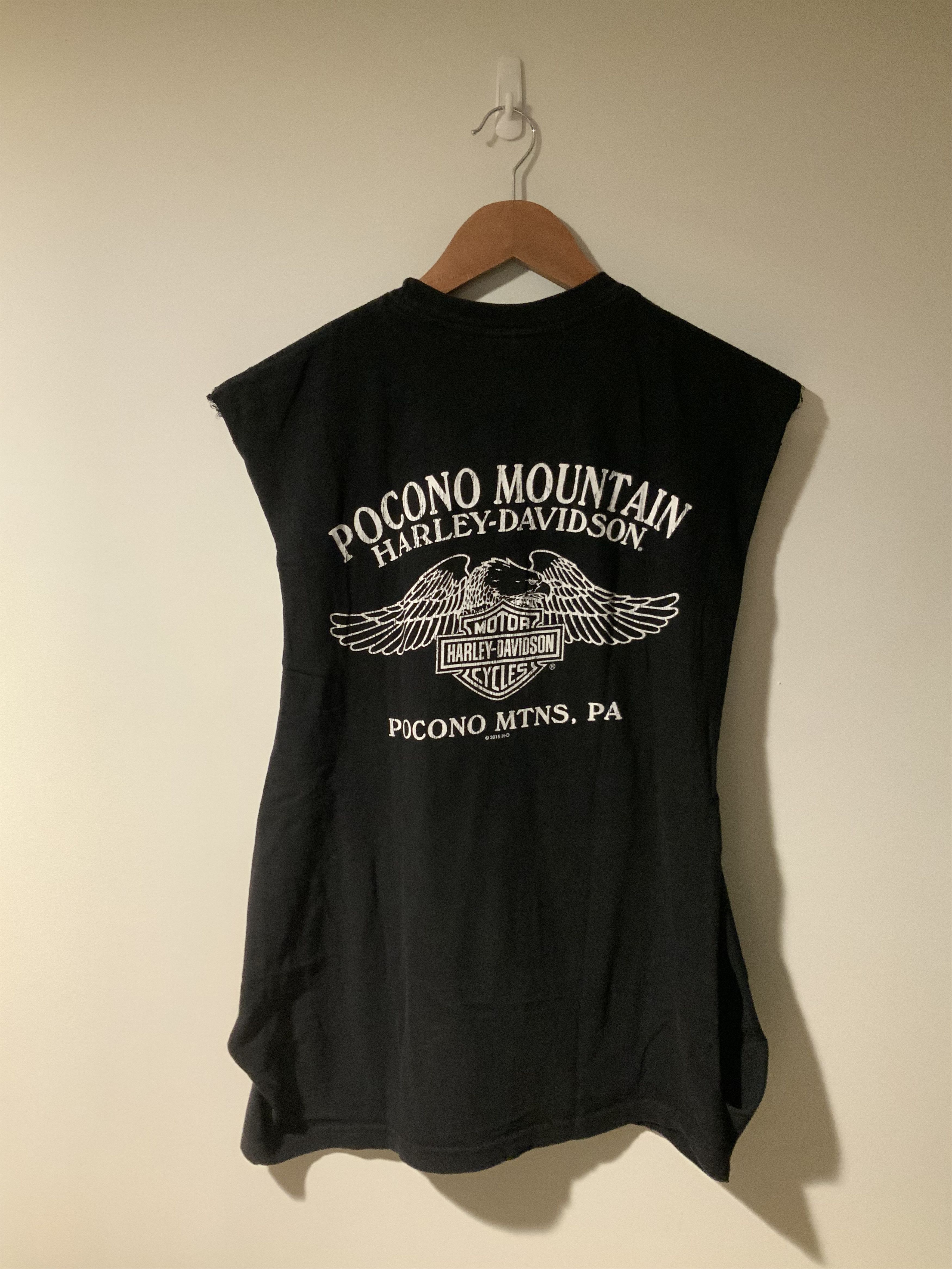 Harley Davidson × Vintage Vintage 2015 Harley Davidson Motorcycle Sleeveless T-shirt Size US L / EU 52-54 / 3 - 7 Thumbnail