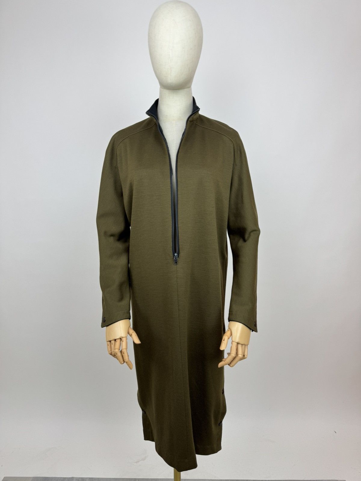 Guy Laroche × Vintage GUY LAROCHE diffusion Paris Vintage Wool Kaftan Dress Size XS / US 0-2 / IT 36-38 - 2 Thumbnail