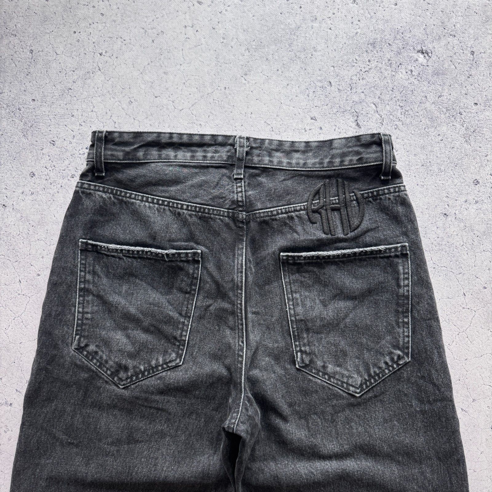 Rhude Rhude Zara X Rhuigi Denim Baggy Jeans Black Y2K Size US 30 / EU 46 - 12 Thumbnail