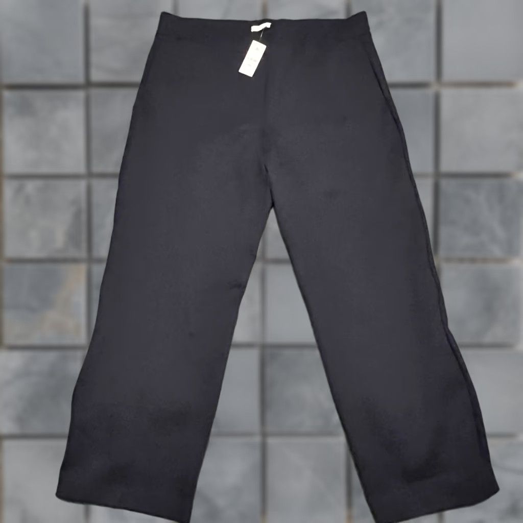 Loft LOFT Pants Womens XXL Blue Pull On Straight Leg Ponte Knit Pockets Work Jeans Trousers 39x28 Ankle Size 40" / US 18 - 1 Thumbnail