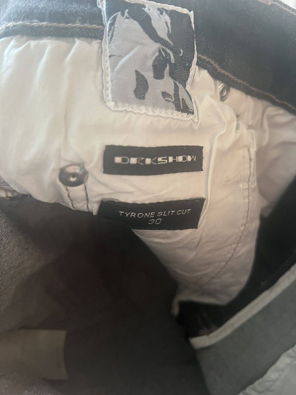 Rick Owens Tryone Waxed Slit Cut Denim Size US 30 / EU 46 - 5 Thumbnail