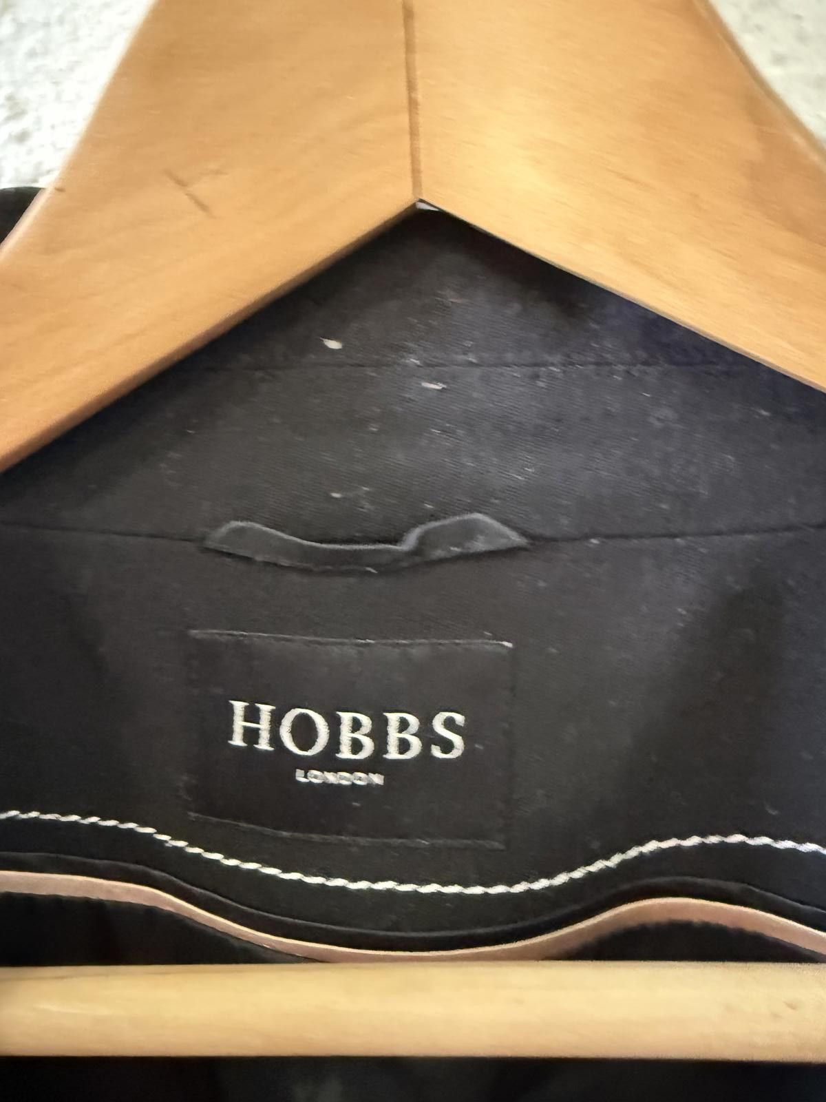 Designer Hobbs London Black Women's Blazer Size M / US 6-8 / IT 42-44 - 2 Thumbnail