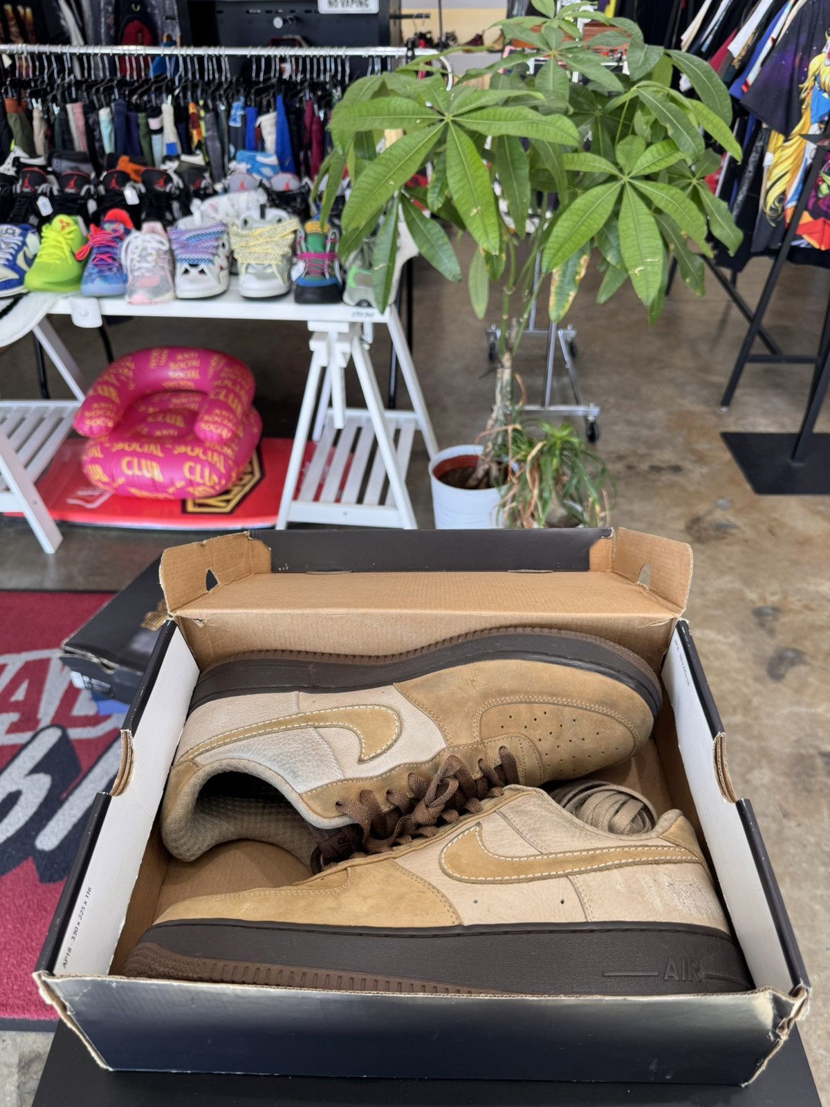 Nike Nike Air Force 1 Low Tweed Light Bone Size 12 Size US 12 / EU 45 - 11 Thumbnail
