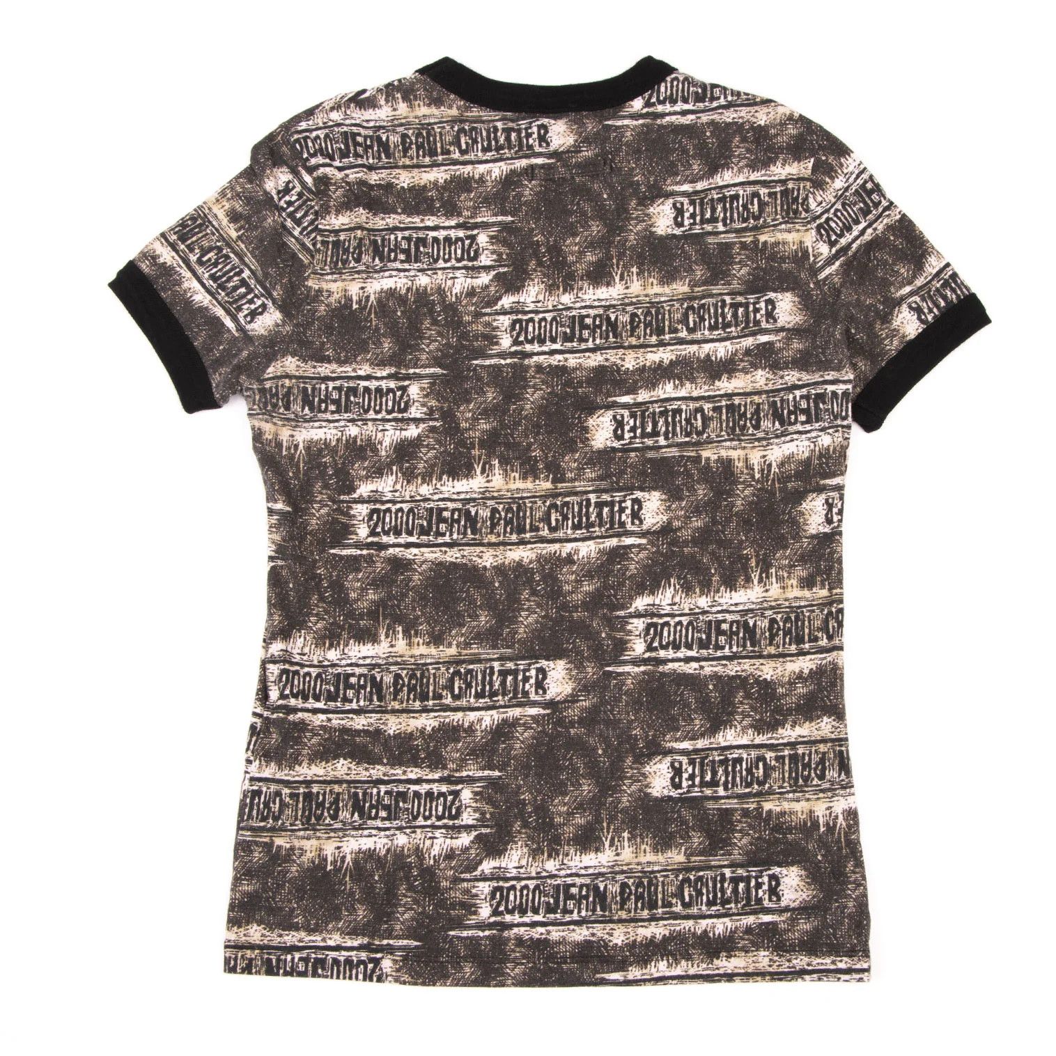 2000 Logo Print T-Shirt in Black, Size 48