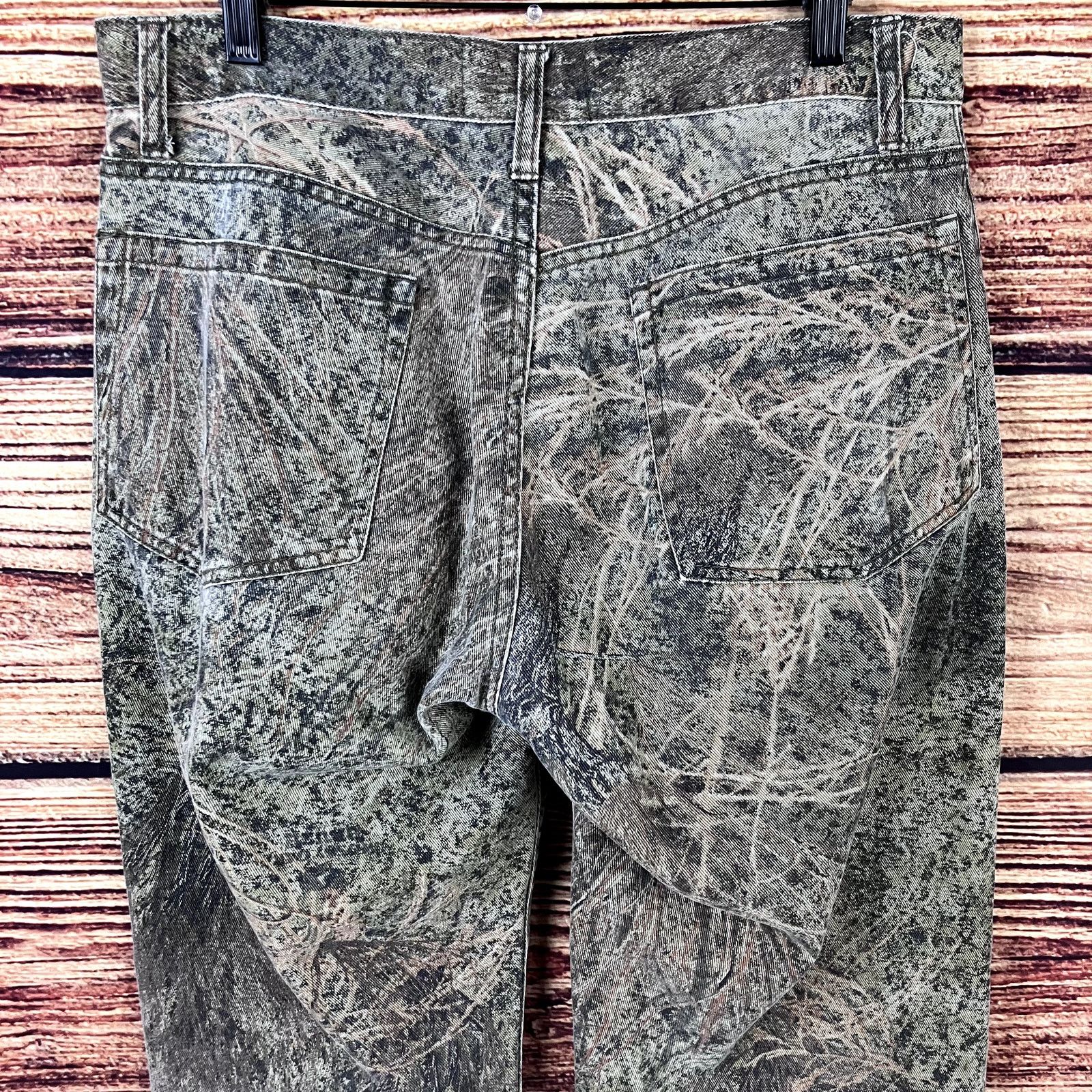 Vintage Mossy Oak Camouflage Denim Straight Leg Jeans Size US 32 / EU 48 - 5 Thumbnail