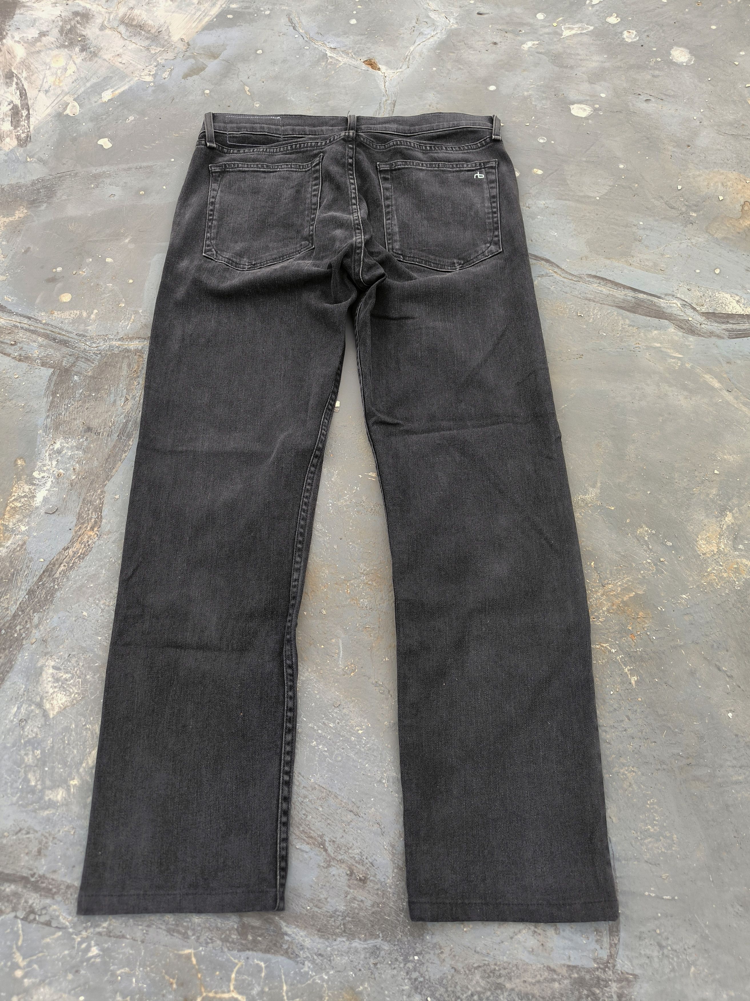 Rag & Bone Rag & bone black wash/rock slim leg fit 2 Size US 34 / EU 50 - 7 Thumbnail