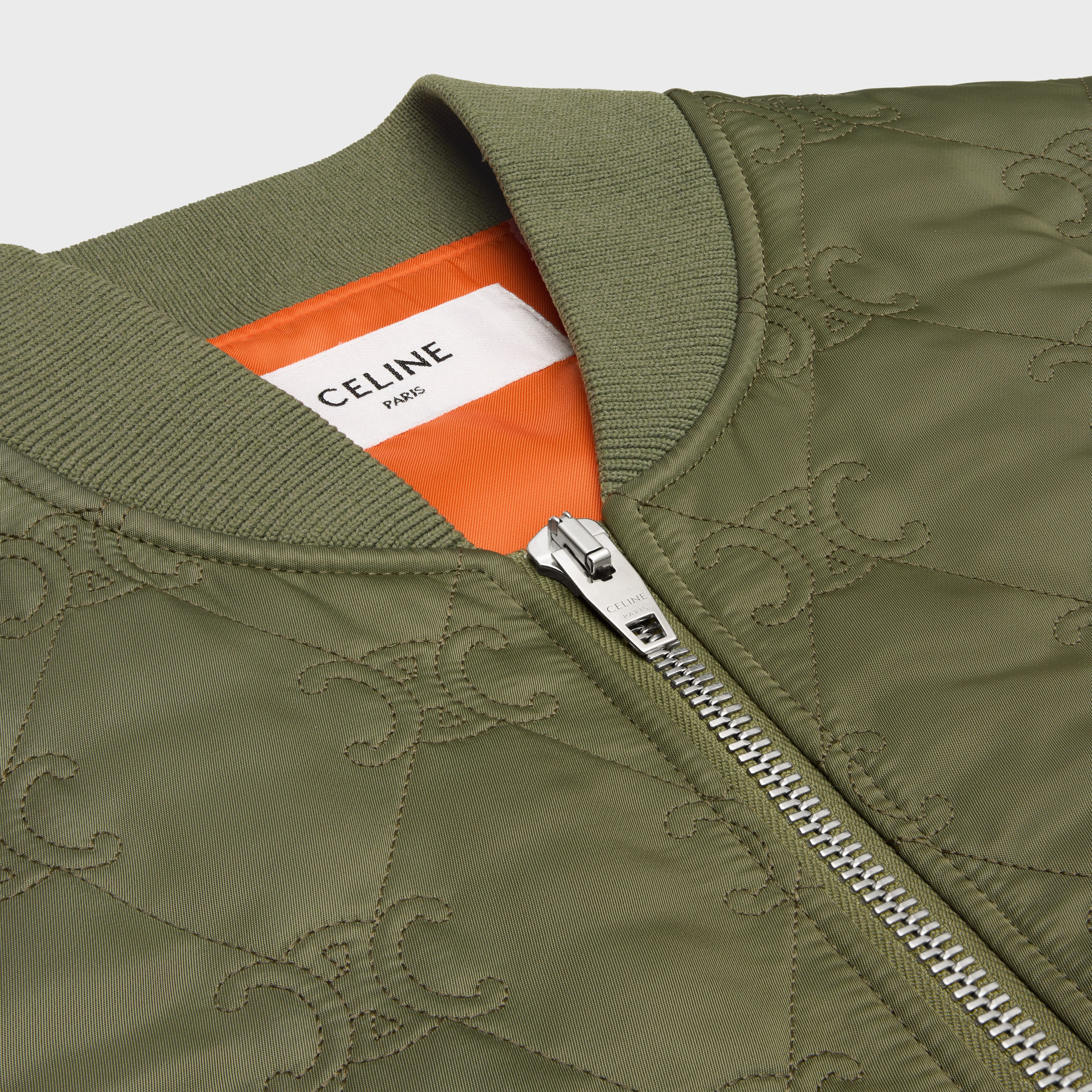 Celine o1w1db10925 2W61B889O Oversized Teddy Jacket in Green Size M / US 6-8 / IT 42-44 - 3 Thumbnail