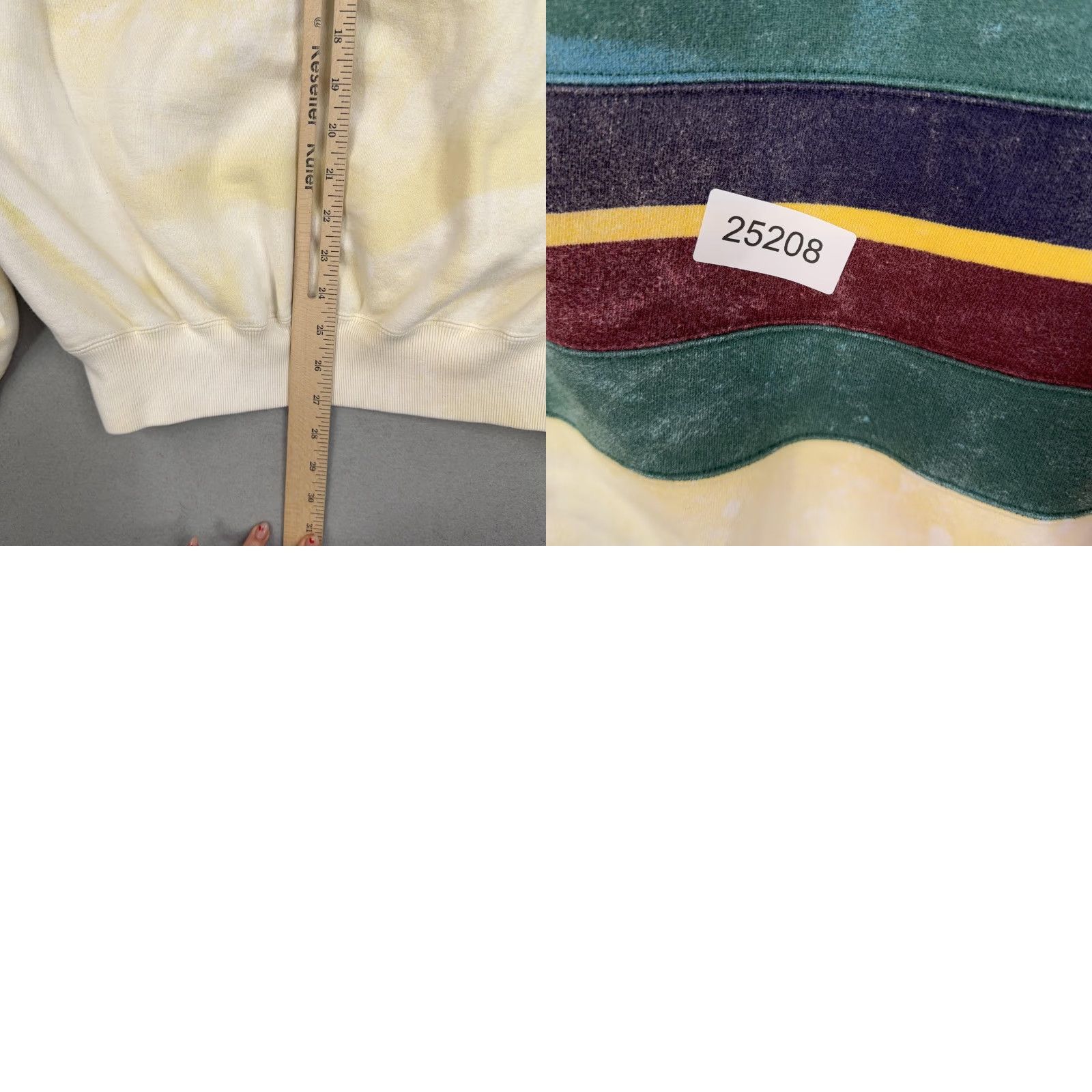Polo Ralph Lauren VINTAGE Polo Ralph Lauren Sweatshirt Mens Large Cream Striped Turtleneck 90s Size US L / EU 52-54 / 3 - 9 Thumbnail