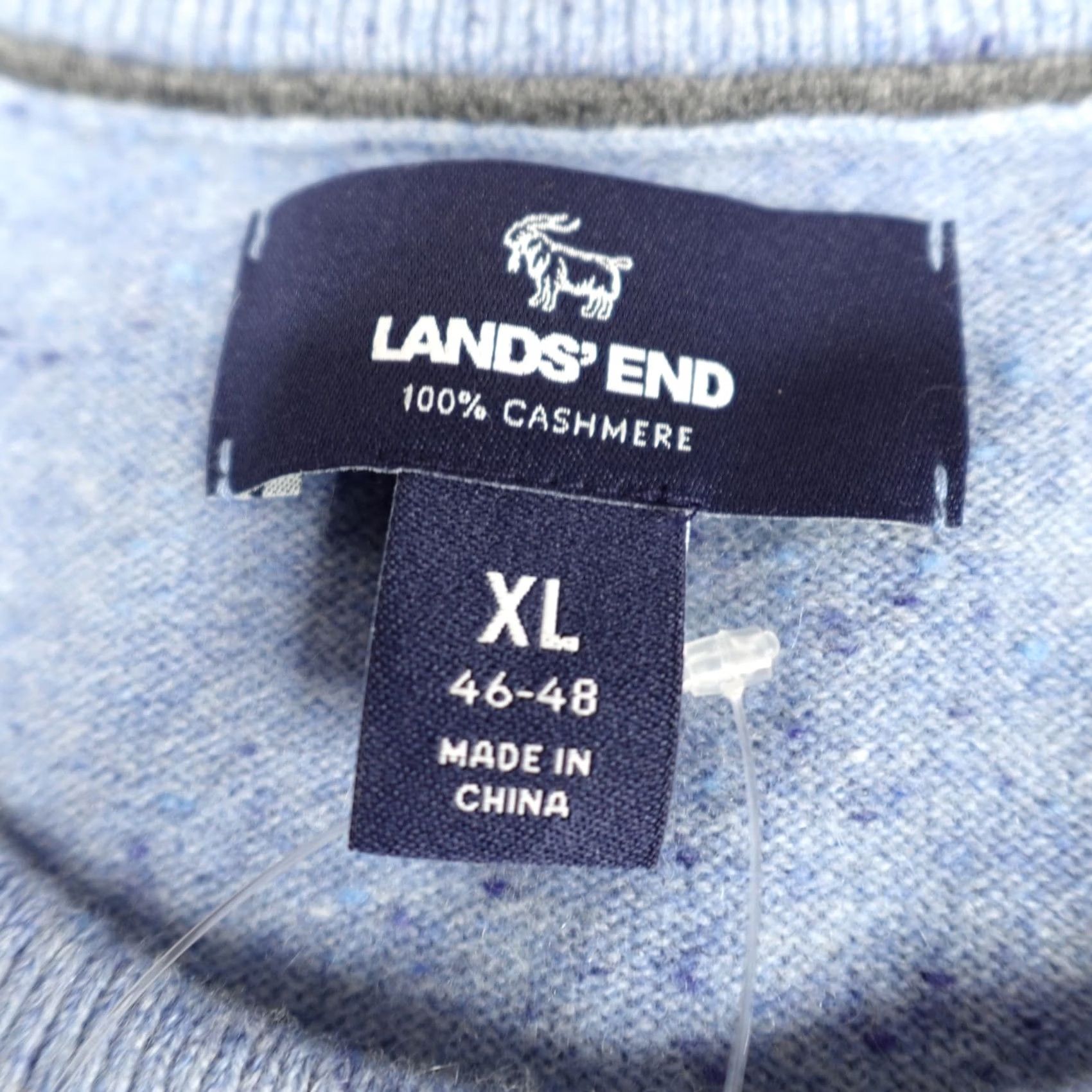 Lands' End Lands' End Mens Sweater XL Blue Solid Full Zip 100% Cashmere NEW Size US XL / EU 56 / 4 - 4 Thumbnail