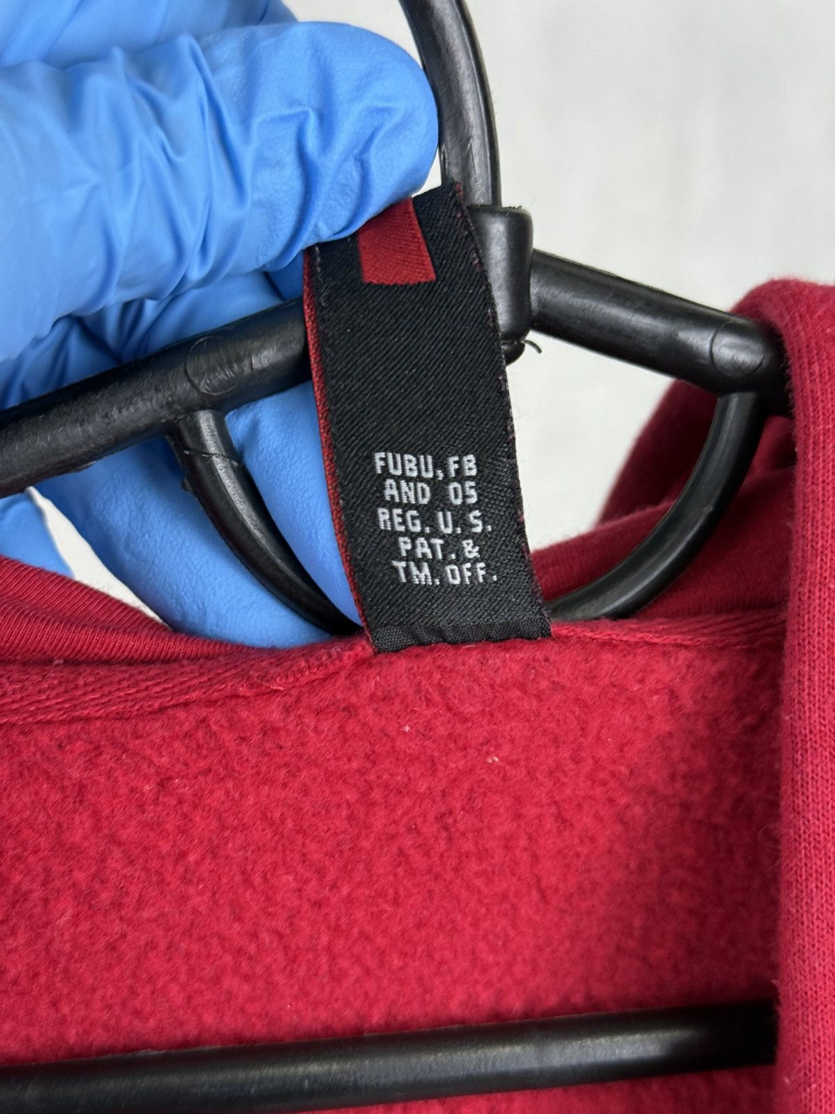 Fubu × Vintage Vintage Fubu Red Zip Up Hoodie Size L-XL Size US L / EU 52-54 / 3 - 15 Thumbnail