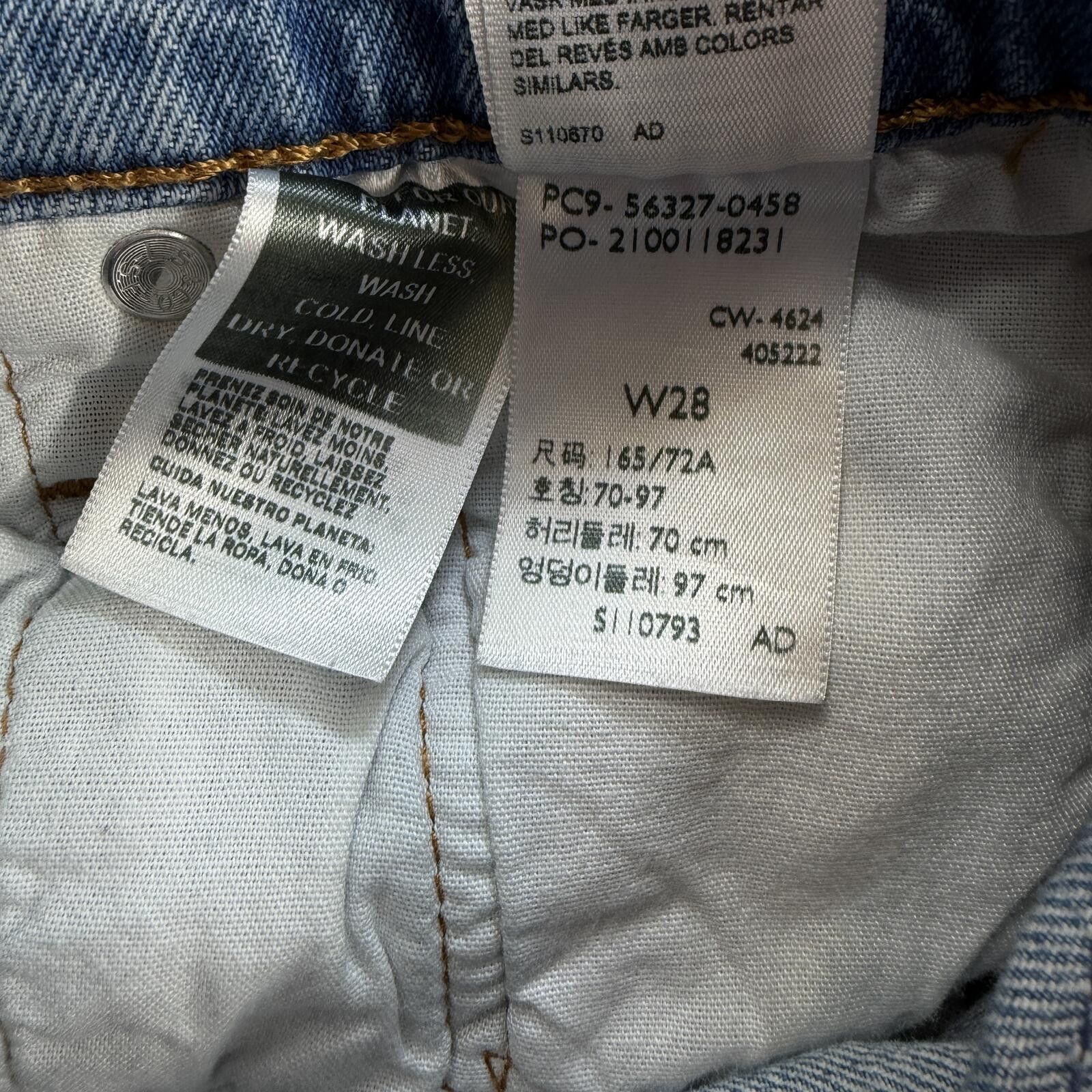 Levi's Levis 501 Womens Denim Cut Off Jean Shorts 28W Light Wash Size 28" / US 6 / IT 42 - 5 Thumbnail