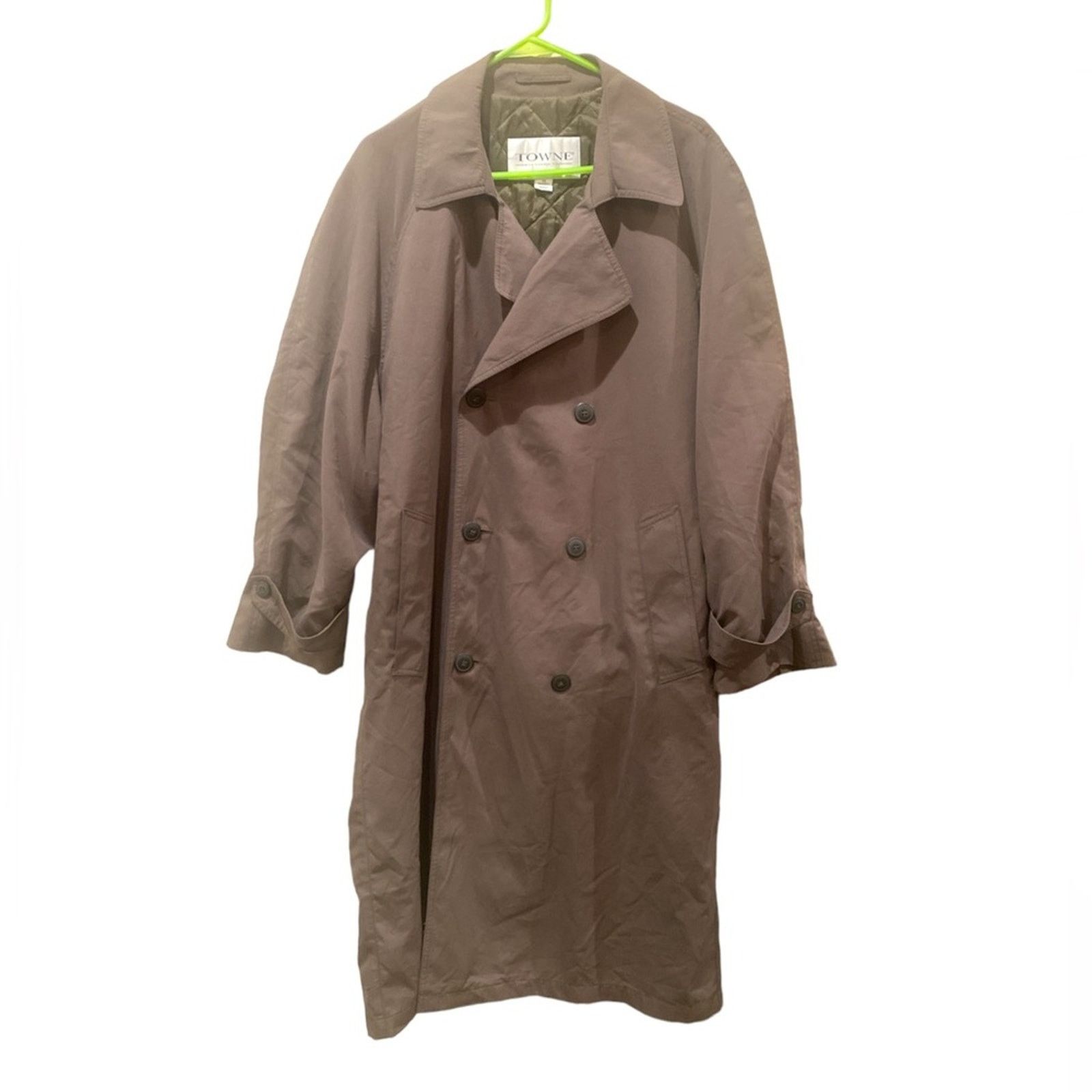 London Fog Men's TOWNE London Fog Raised Twill Double-Breasted Coat 38S Size US S / EU 44-46 / 1 - 3 Thumbnail
