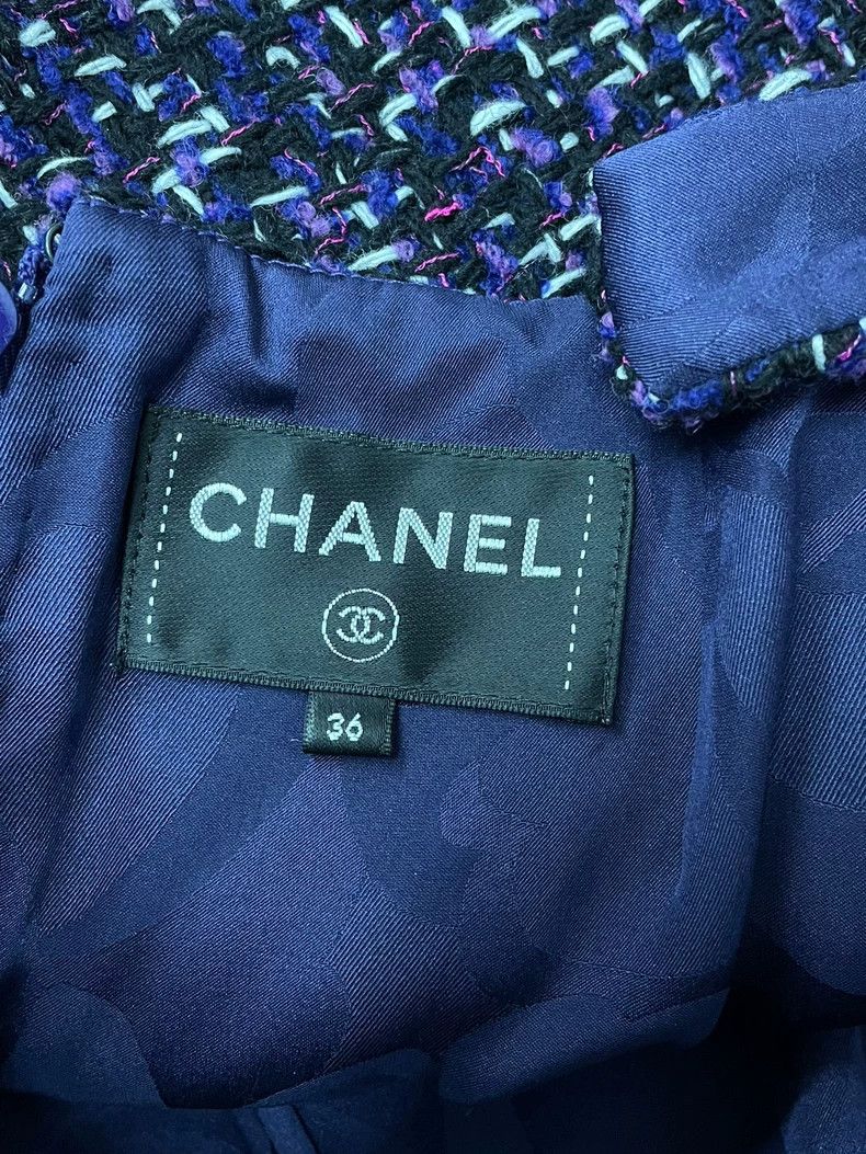 Chanel chanel 23B colour-matched backless tweed woven dress Size XS / US 0-2 / IT 36-38 - 4 Thumbnail