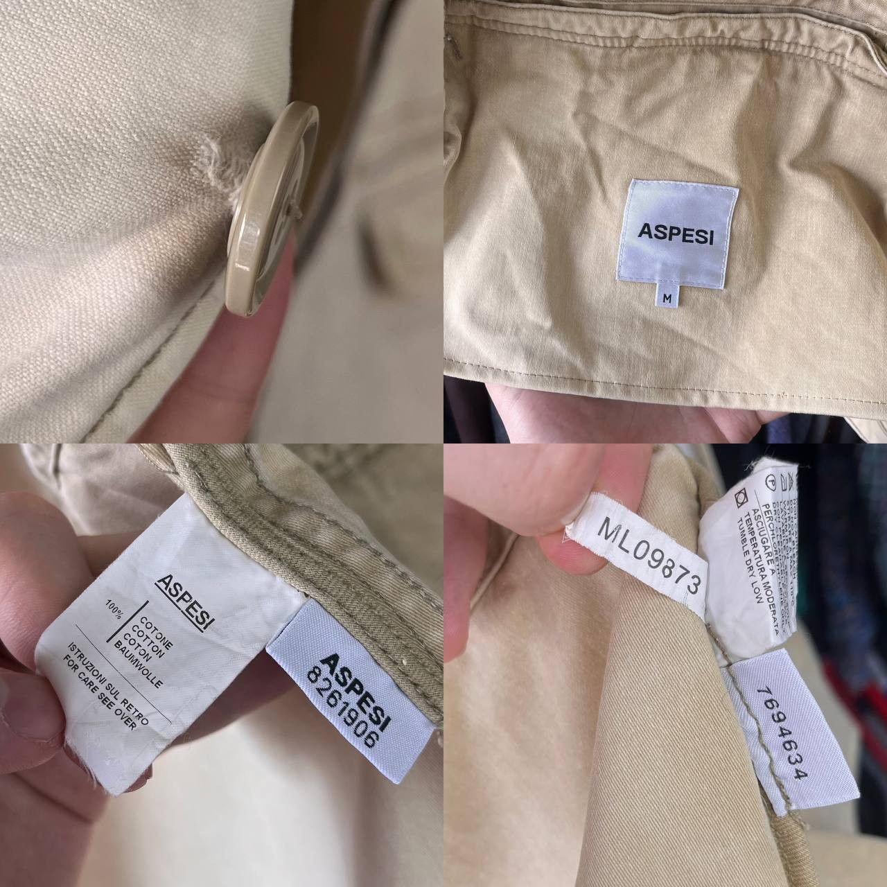Aspesi Alberto ASPESI M-65 Minifield Thermore Wool Lined Jacket Size US M / EU 48-50 / 2 - 19 Thumbnail