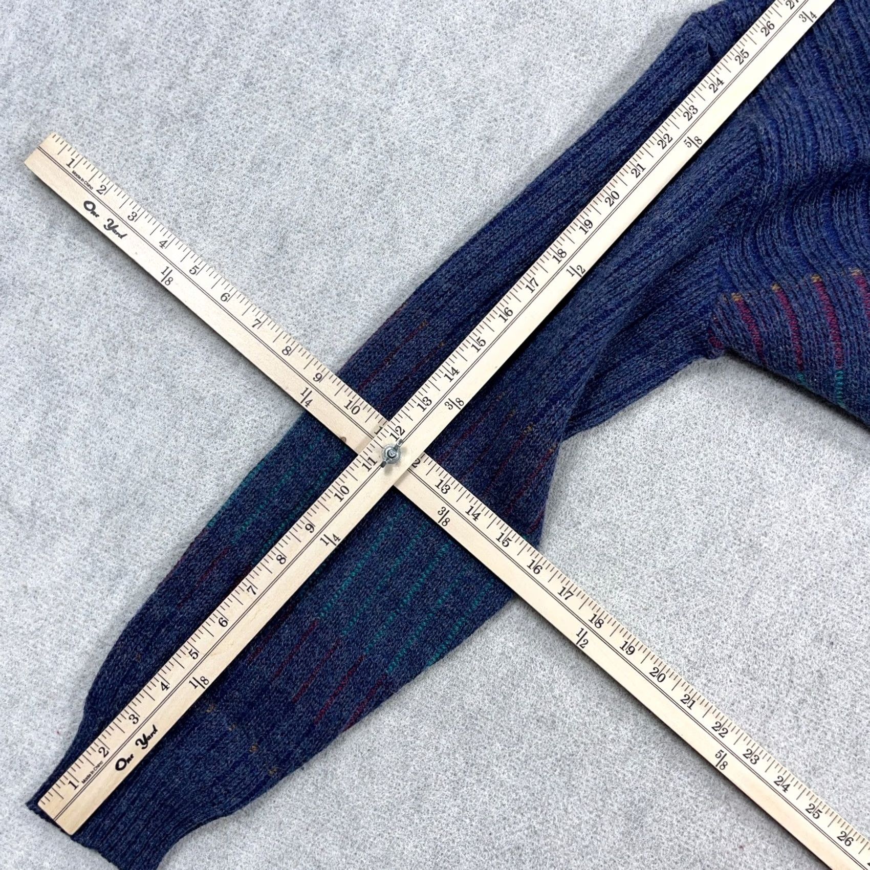 Jantzen VINTAGE Grandpa Sweater Men L Blue Crewneck 90s Geometric USA Made Knit Jantzen Geometric Pattern Pullover Lightweight? No heavy Kraft? Size US L / EU 52-54 / 3 - 7 Thumbnail