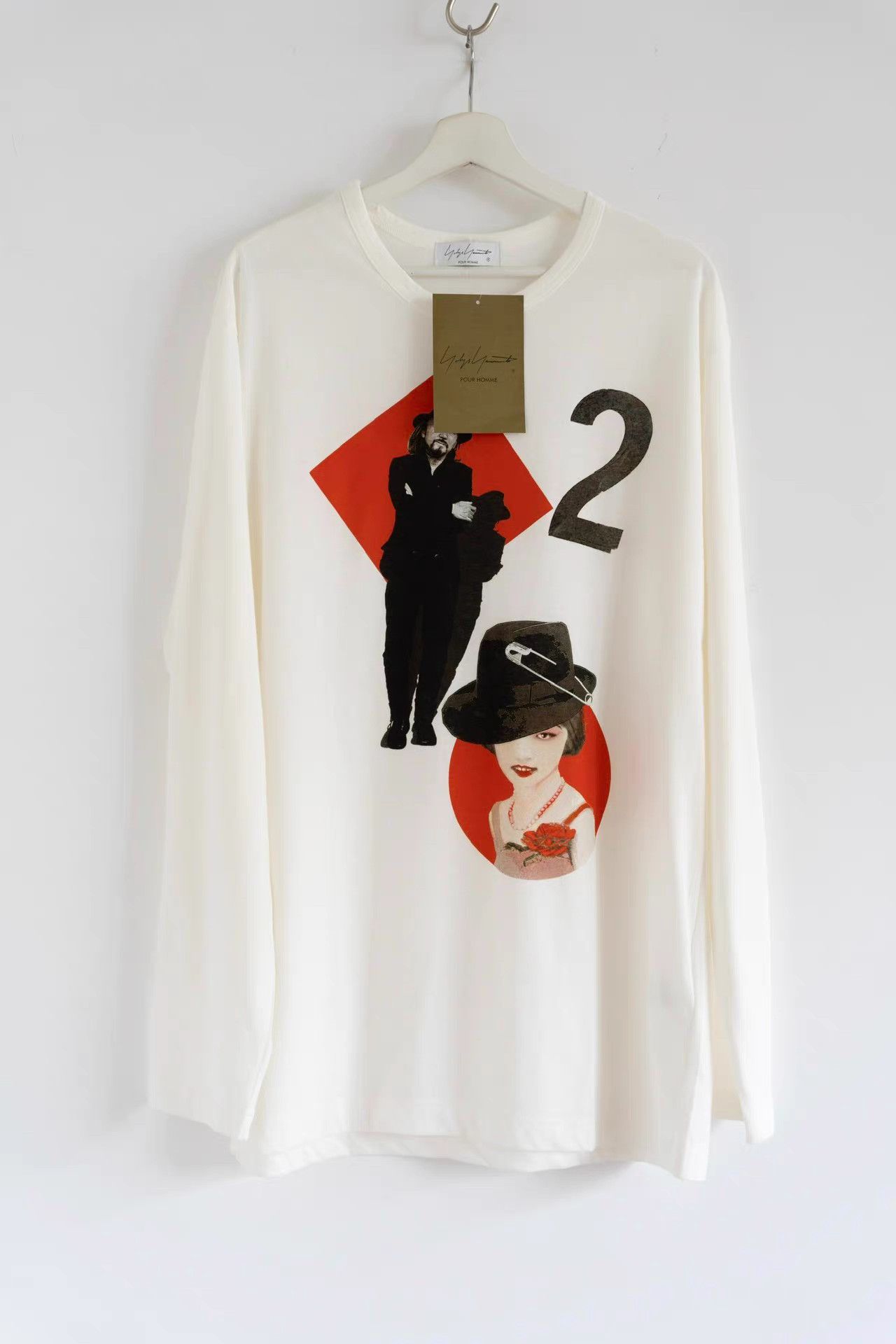 Yohji Yamamoto Yohji Yamamoto 24ss Poker Print Long Sleeve T-shirt K4 Size US L / EU 52-54 / 3 - 1 Thumbnail