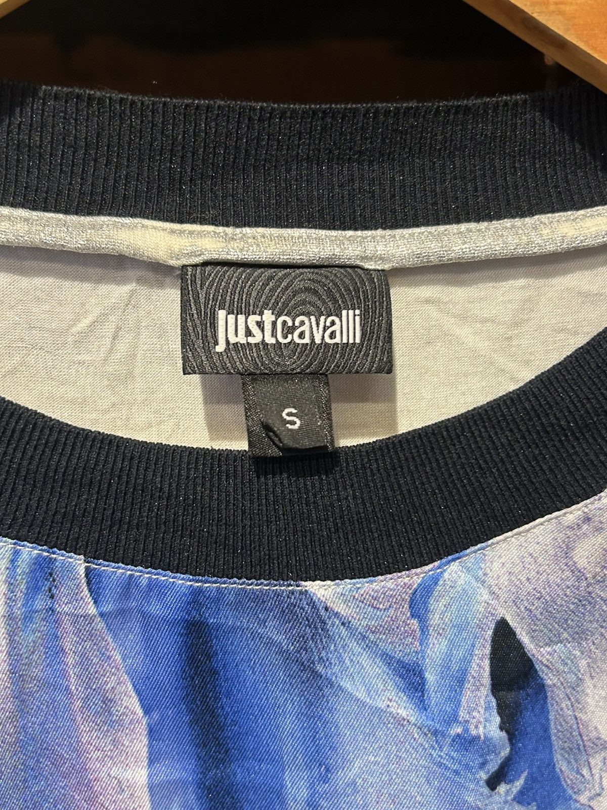 Just Cavalli Just Cavalli women's blue and white patterned top Size S / US 4 / IT 40 - 5 Thumbnail