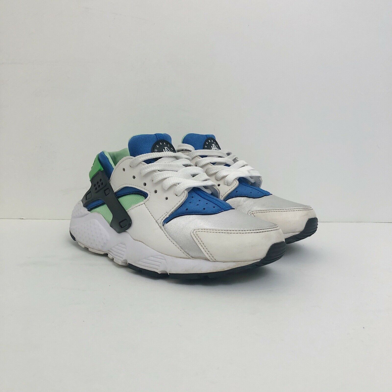 Nike 2014 Nike Huarache Run GS Scream Green Blue Sz 6Y Size US 7.5 / IT 37.5 - 3 Thumbnail