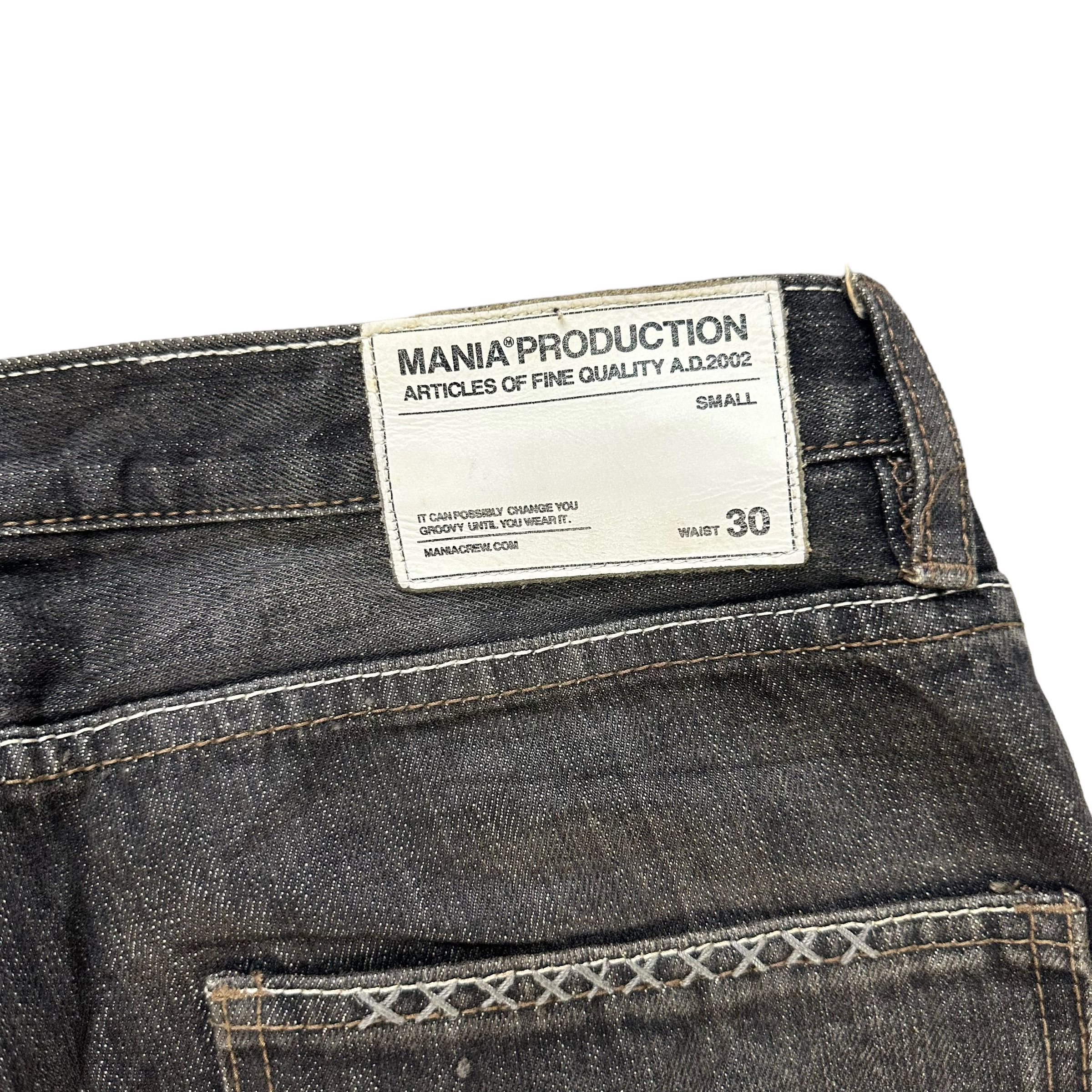 Japanese Brand MANIA PRODUCTION AD2002 SELVEDGE SASHIKO DENIM PANT #8006-71 Size US 30 / EU 46 - 12 Thumbnail