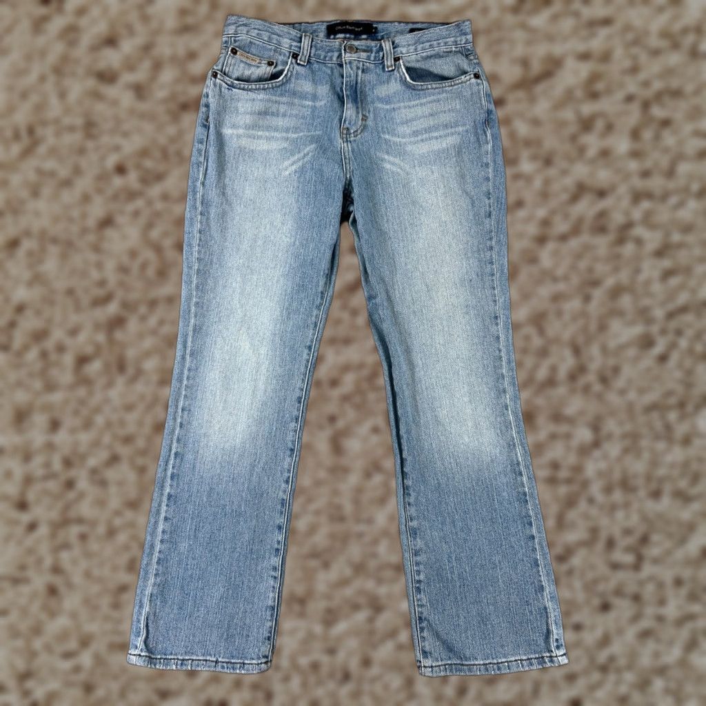 Calvin Klein Calvin Klein Pants Women 8 Blue Jeans Denim Boot Cut Mid Rise 27x28 Cotton Blend Size 30" / US 8 / IT 44 - 1 Thumbnail