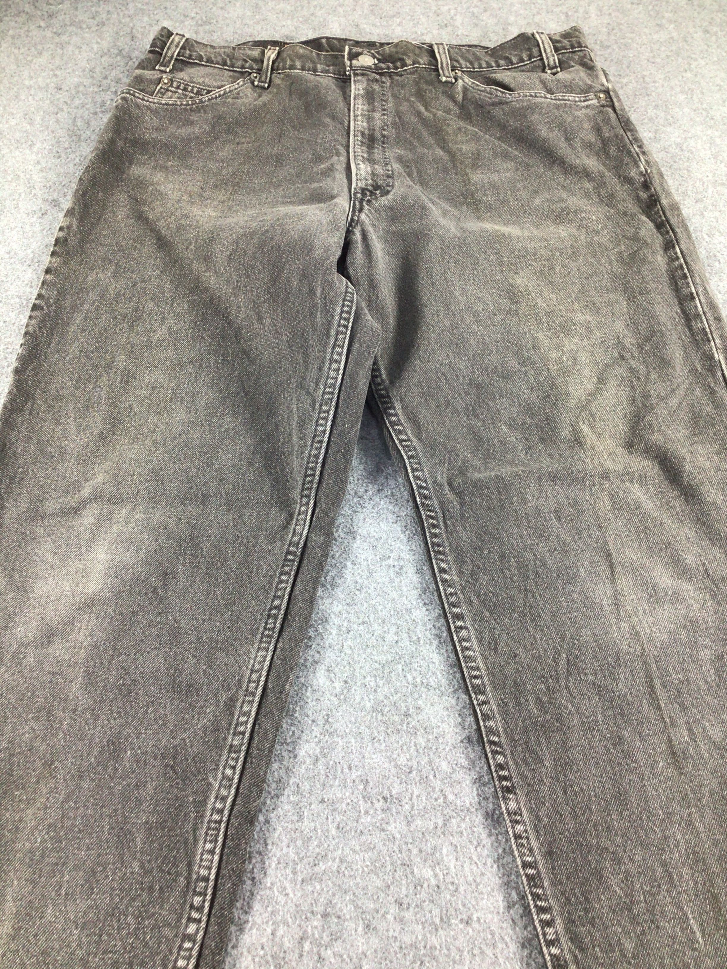 Levi's Vintage 90s Levis 559 Orange Tab Jeans Faded Black -J339 Size US 37 - 3 Thumbnail