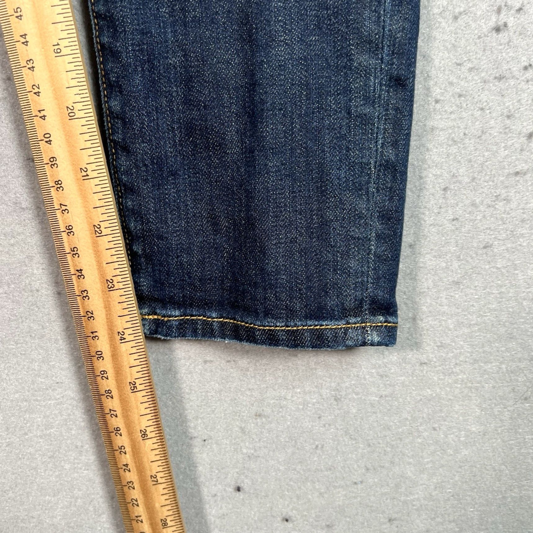 Rag & Bone VINTAGE rag & bone Jeans Womens Slim Tapered 25 Blue Dark Wash Denim Cotton Blend Size 42" / US 20 - 5 Thumbnail
