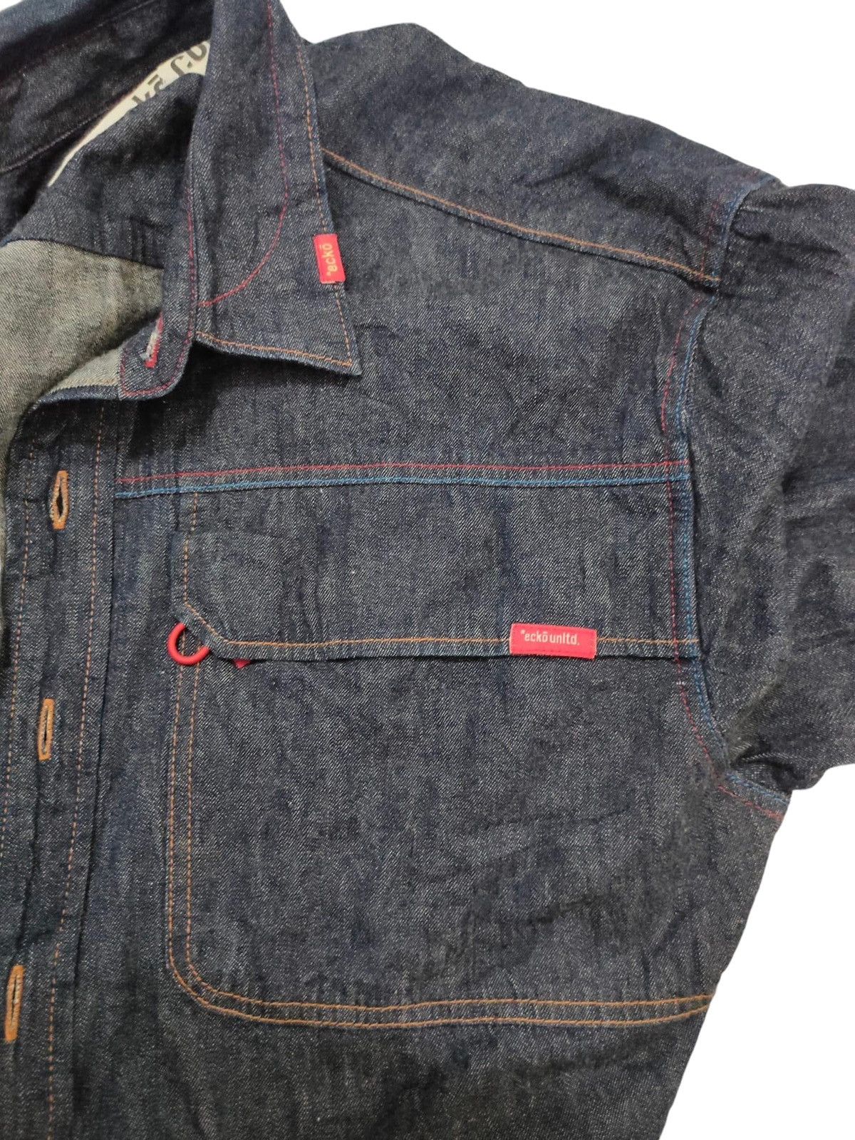 Ecko Unltd. Vintage Y2k Ecko Unltd Baggy Denim Jacket Streetwear Size US L / EU 52-54 / 3 - 4 Thumbnail