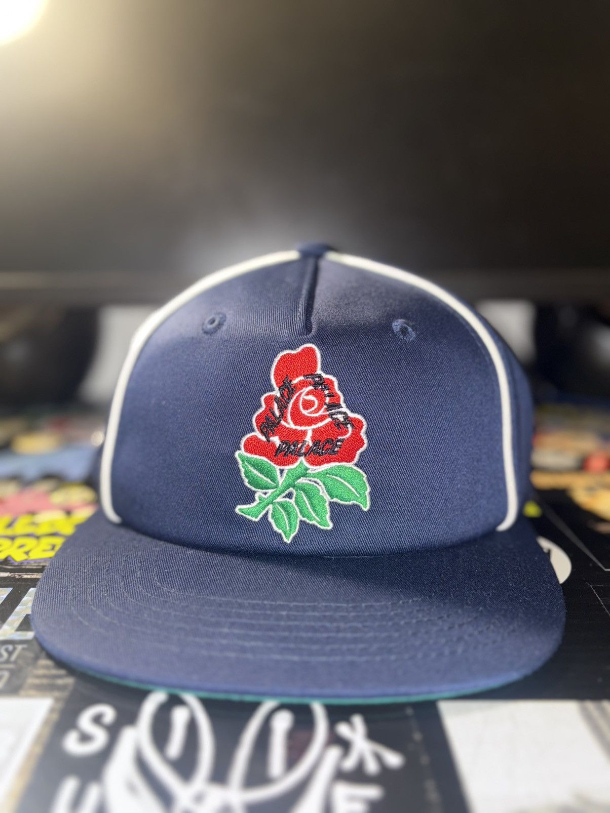 Palace Palace English Rose 5-Panel Navy Size ONE SIZE - 1 Thumbnail