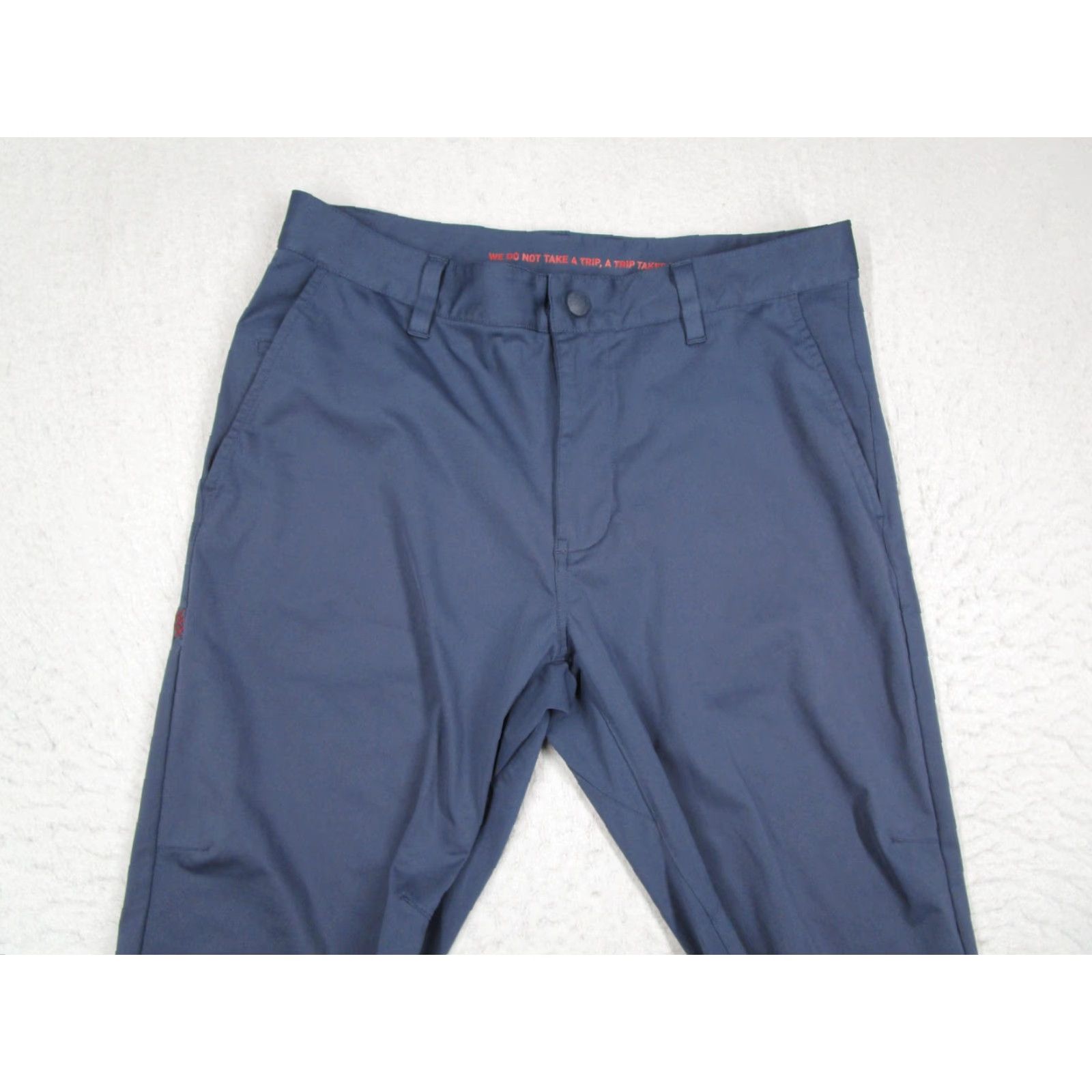 Rhone Rhone Mens Pants 31 Blue Chino Stretch Polyester 100020 Dress Commuter Golf Pocket 5-Pocket Inseam 31 Front Flat Front Straight Regular Size Type Mens Size US 31 - 2 Thumbnail