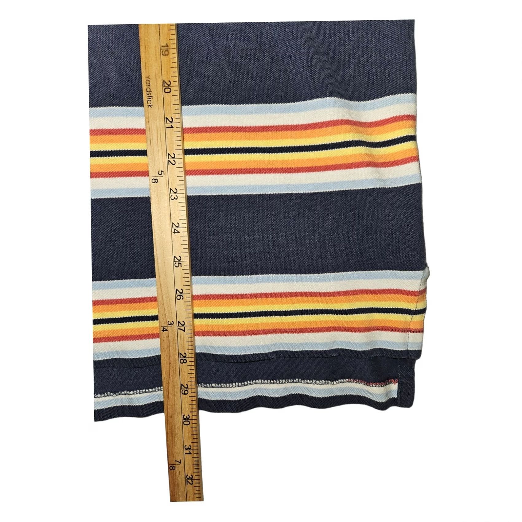 Polo Ralph Lauren VINTAGE Polo Ralph Lauren Polo Shirt XL Men Striped Blue Short Sleeve 90s Classic Logo Embroidered Polo Shirt Size US XL / EU 56 / 4 - 4 Thumbnail