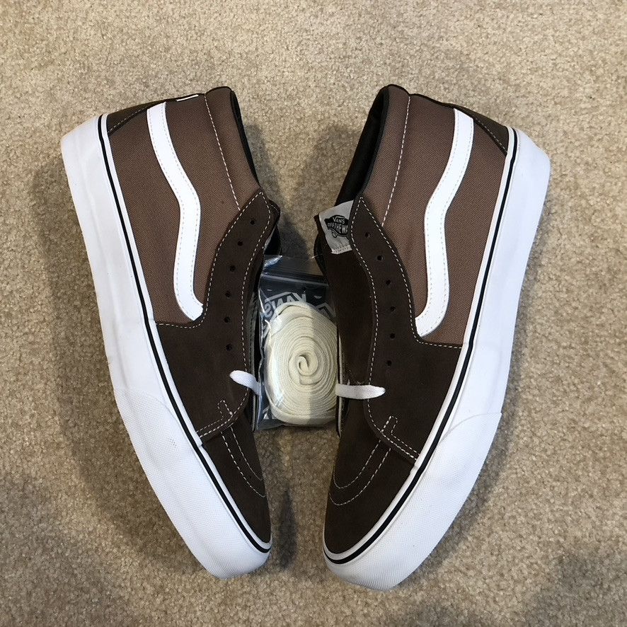 JJJJound × Vans 2021 JJJJound x Vans Vault Sk8-Mid VLT LX 'Brown' DEADSTOCK Size US 13 / EU 46 - 3 Thumbnail