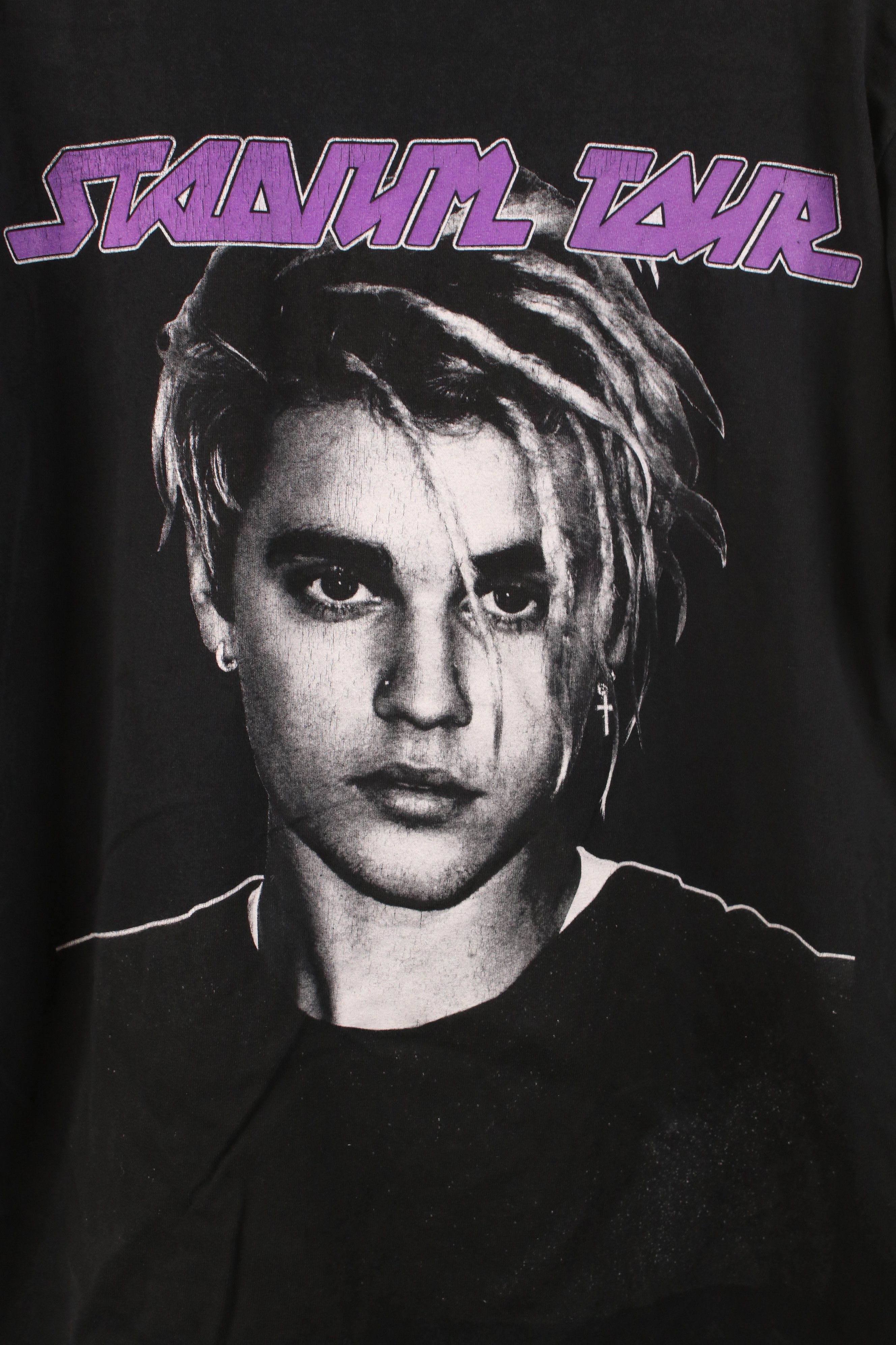 Vintage Team Bieber 2017 Stadium Tour Justin Bieber Band T-Shirt Size L / US 10 / IT 46 - 11 Thumbnail