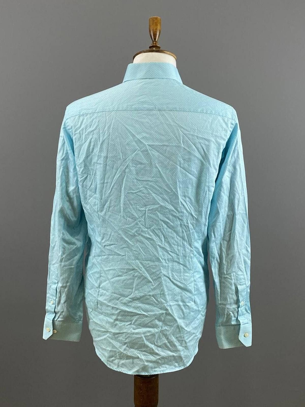 Eton Eton Contemporary Turquoise Dotted Shirt Size 41 / 16 Size US M / EU 48-50 / 2 - 8 Thumbnail