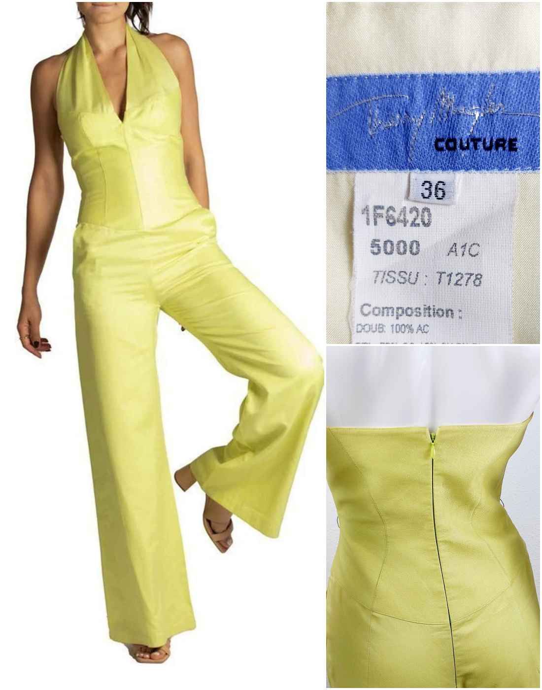 Thierry Mugler Thierry Mugler Couture 1990S Metallic Corset Jumpsuit Gown Size XS / US 0-2 / IT 36-38 - 1 Thumbnail