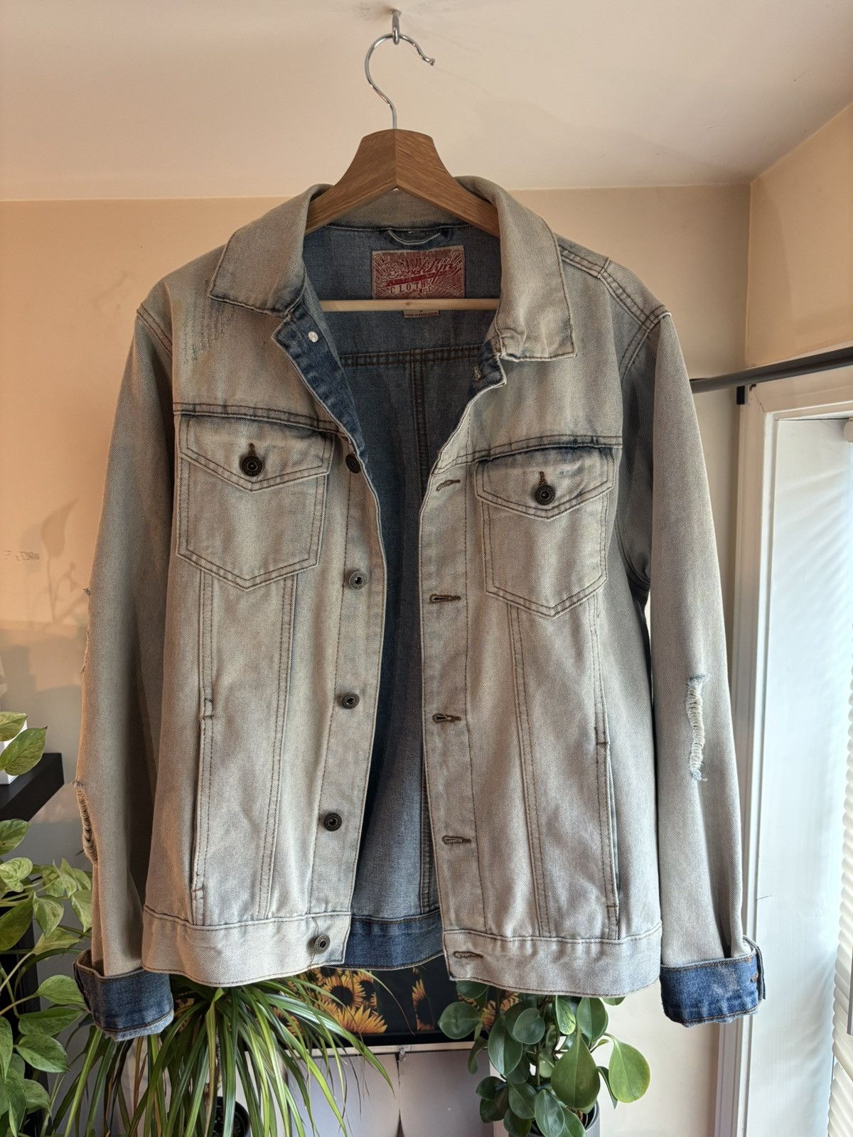 Vintage Vintage Brooklyn clothing distressed denim jacket Size US M / EU 48-50 / 2 - 1 Thumbnail