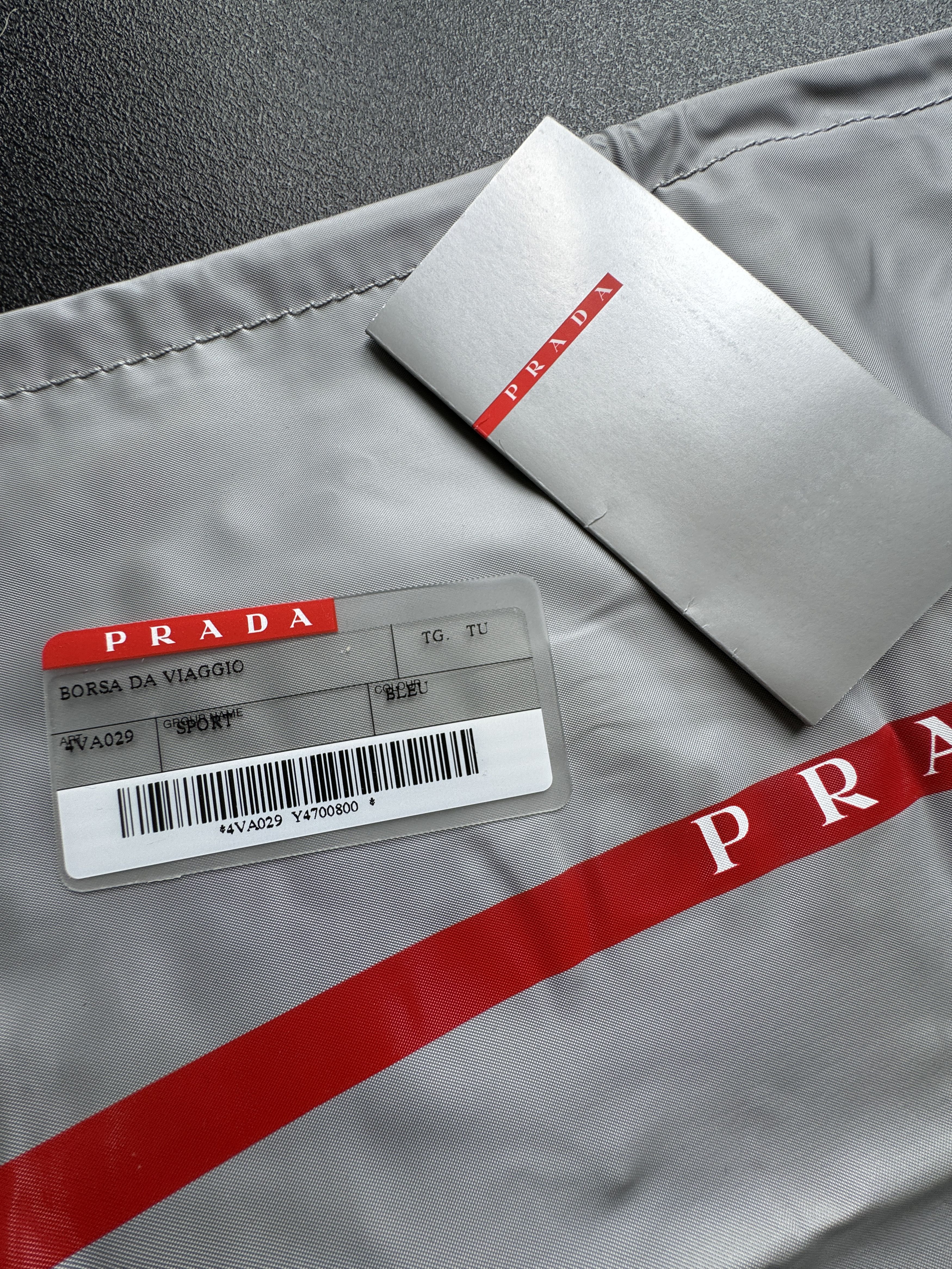 Prada PRADA Linea Rossa Small Blue Handbag Size ONE SIZE - 12 Thumbnail