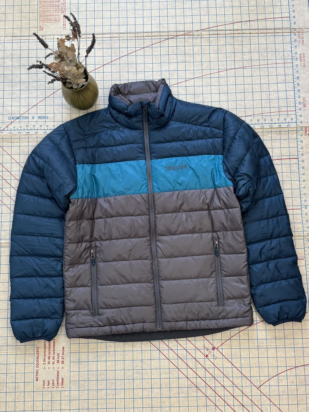 Marmot Marmot 600 Fill Full Zip Puffer Jacket Blue Mens Size Medium Size US M / EU 48-50 / 2 - 1 Thumbnail