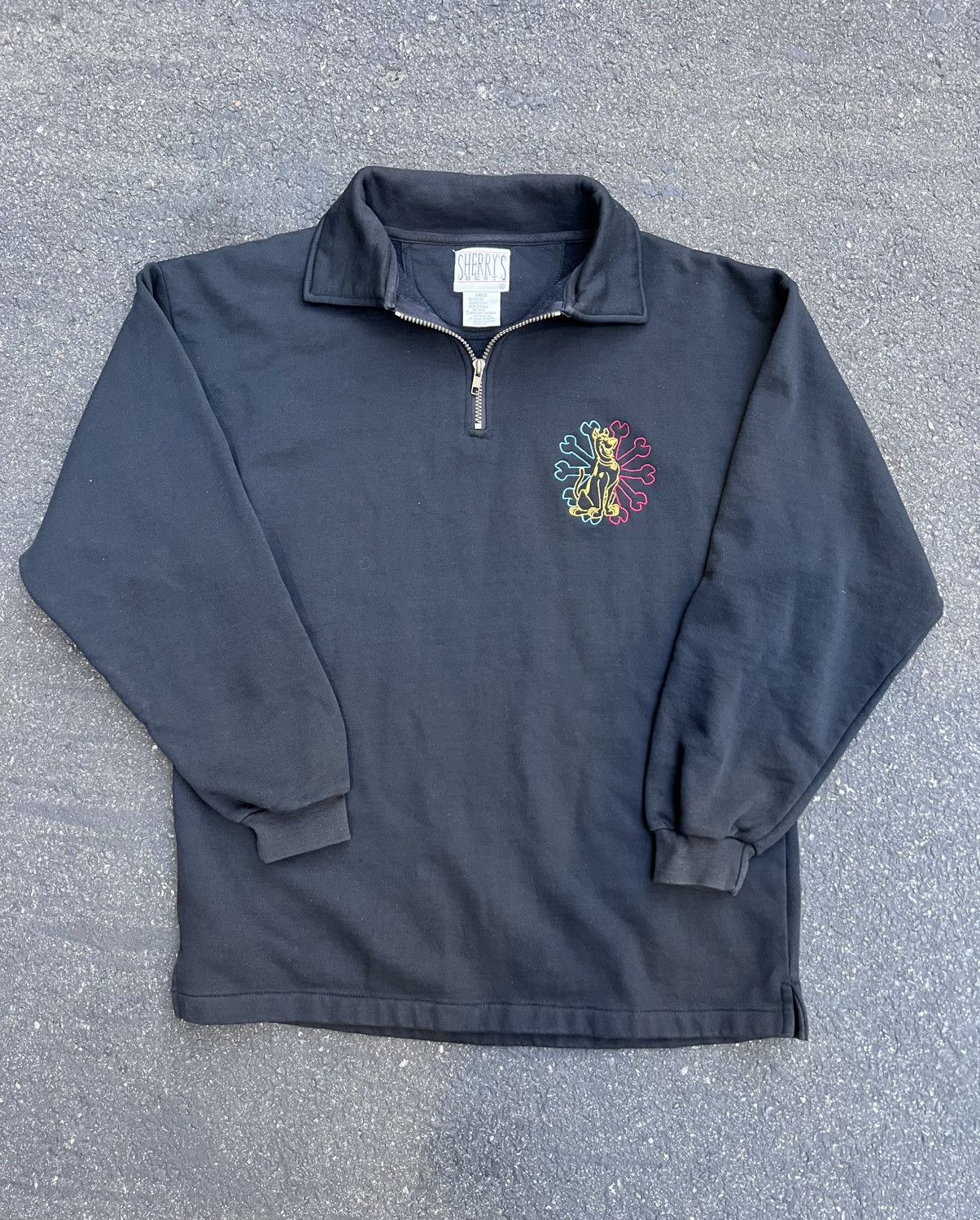 Vintage Vintage Scooby Doo embroidered quarter zip Size US L / EU 52-54 / 3 - 1 Thumbnail