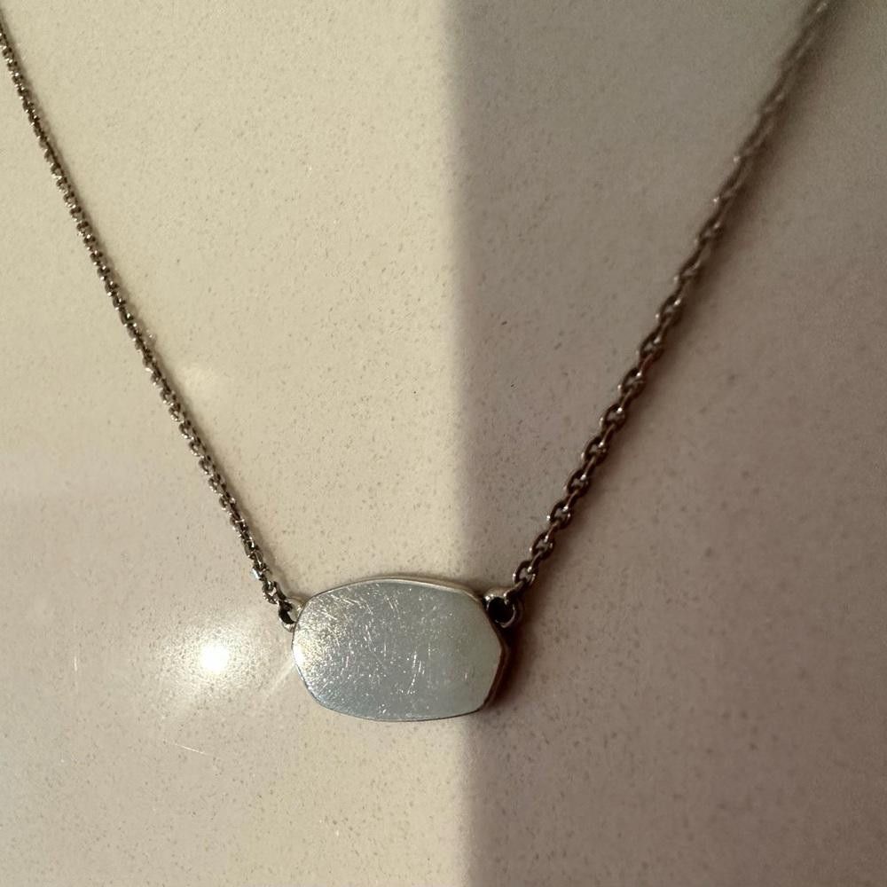 Kendra Scott Kendra Scott Elisa Short Pendant Necklace Sterling Silver Size ONE SIZE - 1 Thumbnail