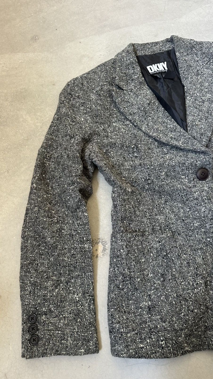 DKNY VINTAGE DKNY WOOL BLAZER Size 38S - 4 Thumbnail
