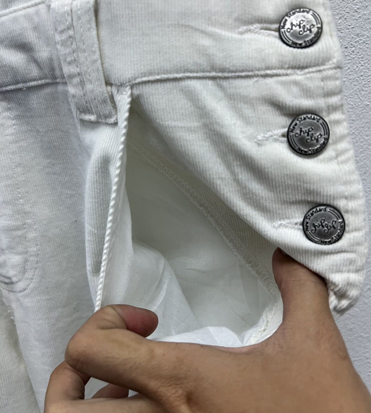 Japanese Brand VINTAGE JAPANESE BRAND CHIP CLIP WHITE OVERALLS Size 33" - 10 Thumbnail