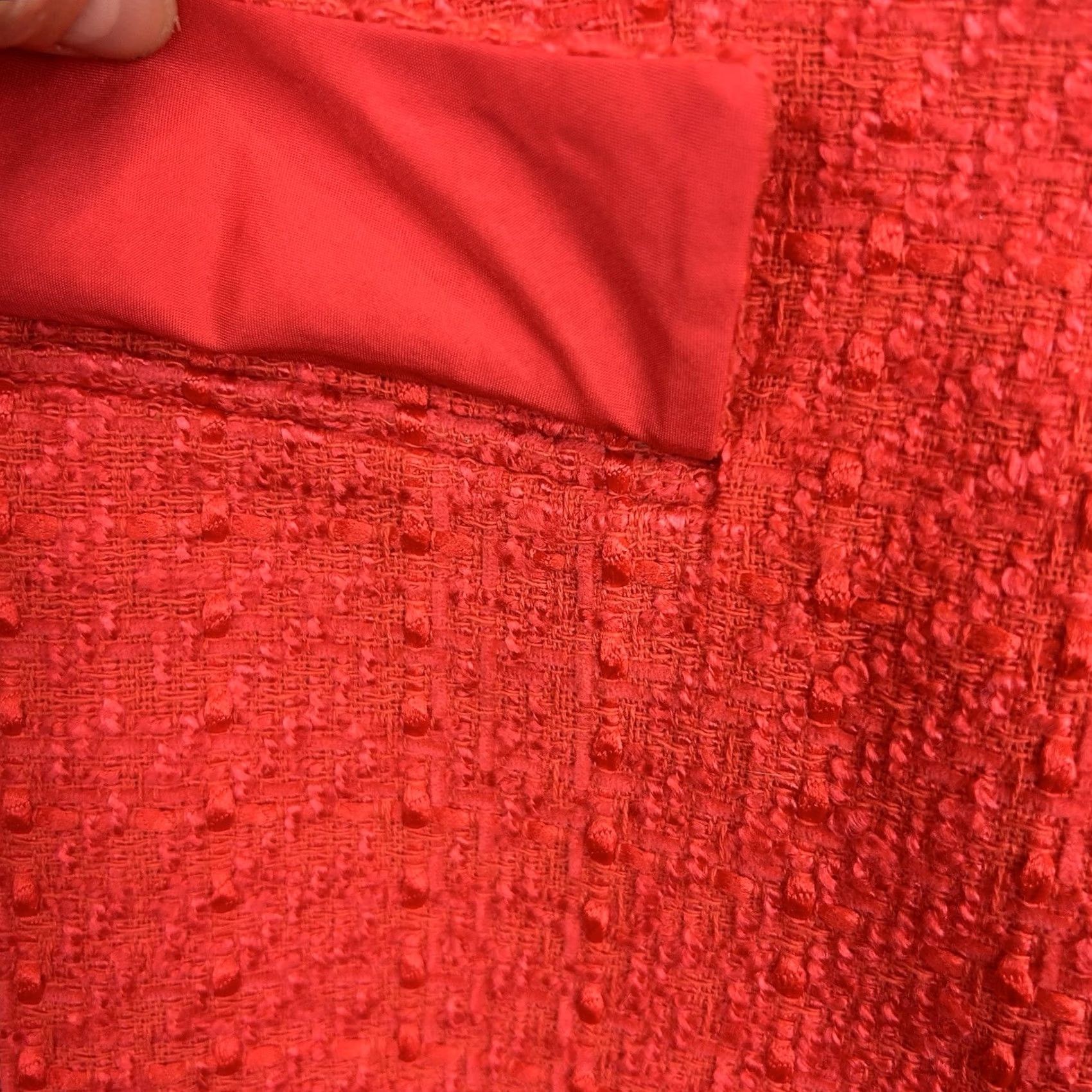 Ann Taylor Ann Taylor Loft Blazer Women 4 Salmon Tweed Preppy Old Money Corpcore Casual Business Button Long Sleeve Collared Lined Pockets Red Elegant Office Size S / US 4 / IT 40 - 6 Thumbnail