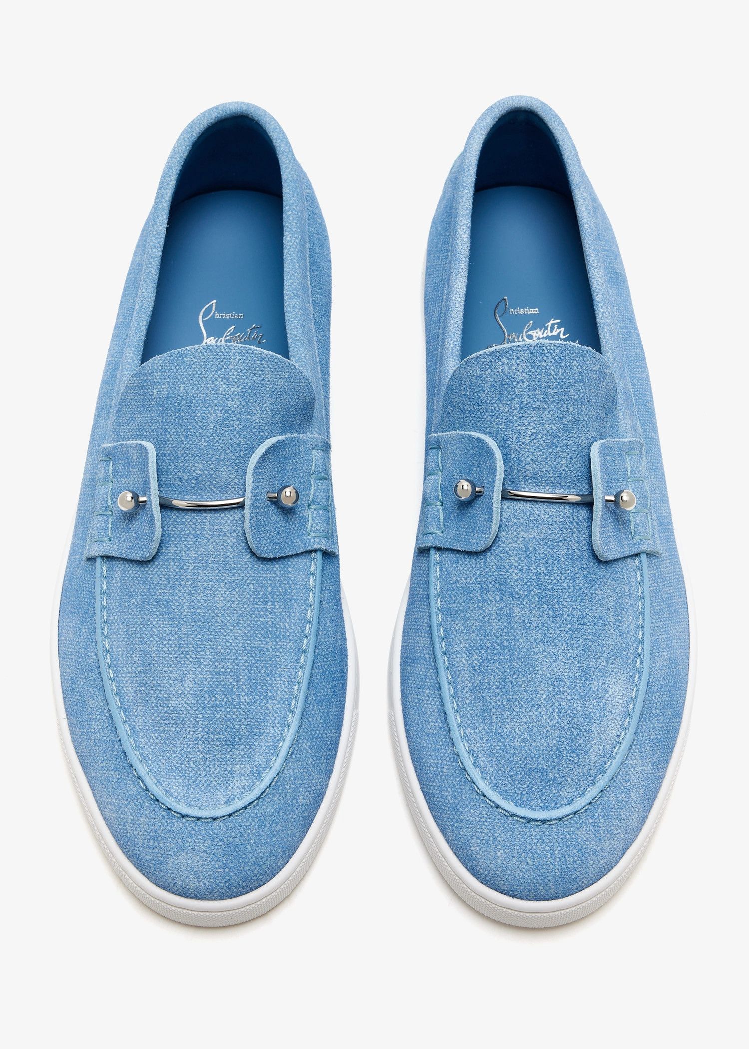 Christian Louboutin os11x0526 Chambeliboat Loafers in Blue Size US 11.5 / EU 44-45 - 4 Thumbnail