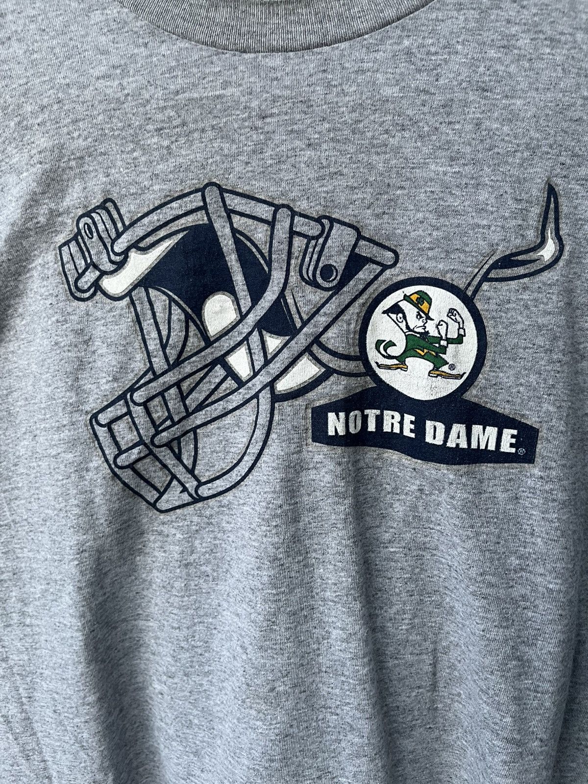 Other Vintage Notre Dame x Adidas Long Sleeve T shirt Size US L / EU 52-54 / 3 - 2 Thumbnail