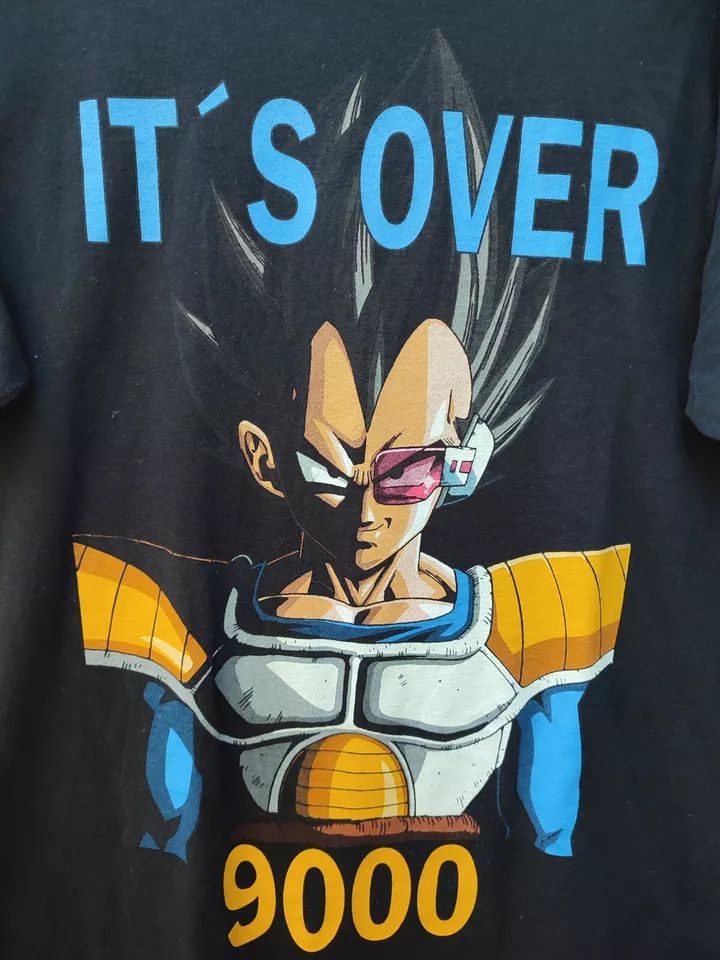 Vintage dragon ball z it's over 9000 t shirt size M made in Germany Size US M / EU 48-50 / 2 - 6 Thumbnail