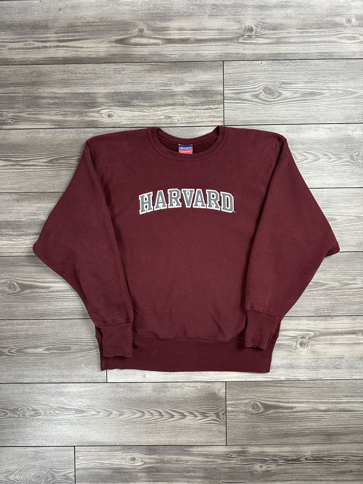 Champion × Vintage Vintage Y2K Champion Harvard Reverse Weave Crewneck Size US L / EU 52-54 / 3 - 1 Thumbnail