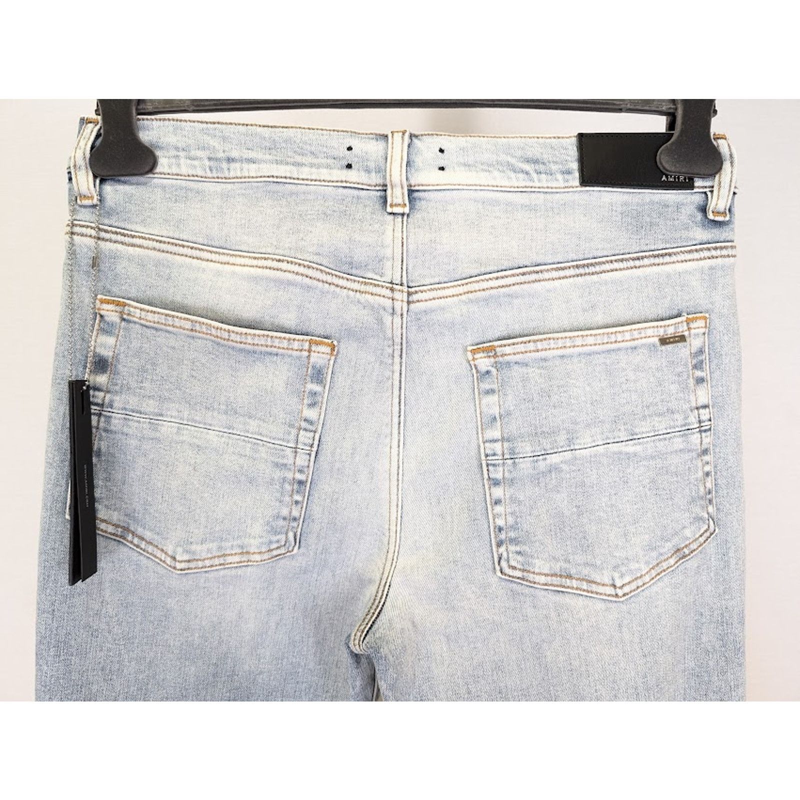 Amiri o1rshd1 Stack Flare Jeans in Stone Indigo Size US 31 - 18 Thumbnail